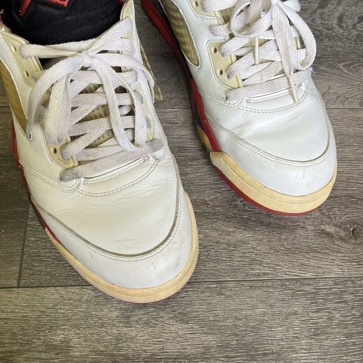 Jordan Brand Vintage Air Jordan 5 Retro Fire Red High Shoes 2013 Size US 11.5 / EU 44-45 - 5 Thumbnail