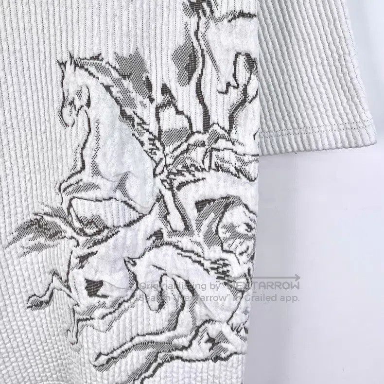 Hermes Hermes White Warthog Embroidered Cotton Long Sleeve Short Size US M / EU 48-50 / 2 - 4 Thumbnail