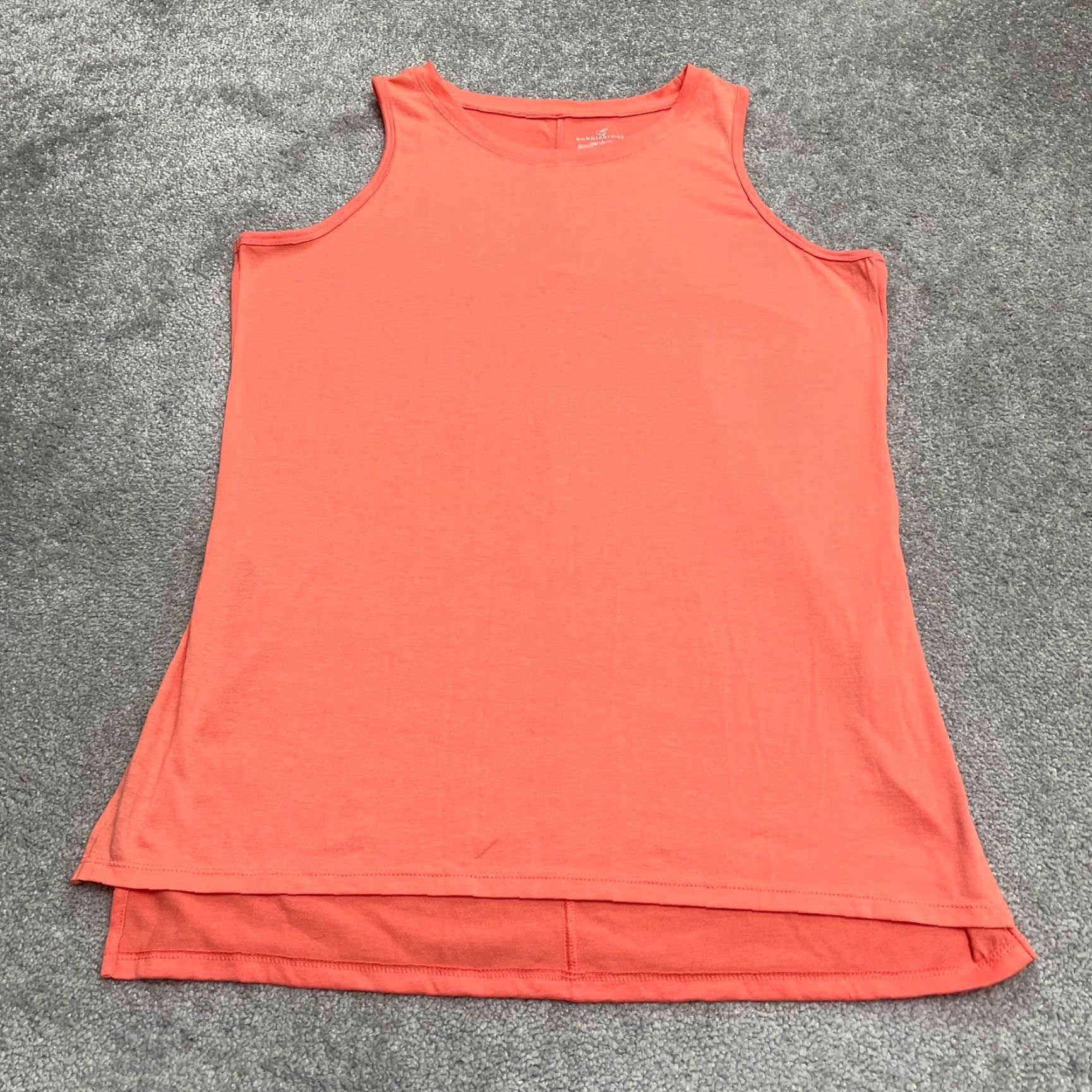 Vintage Bobbie Brooks Basic Tunic Tank Top Womnes Large Orange Sleeveless Slit Tank Casual Shirt Womens L Orange Sleeveless Tunic Bobbie Brooks Size L / US 10 / IT 46 - 2 Thumbnail