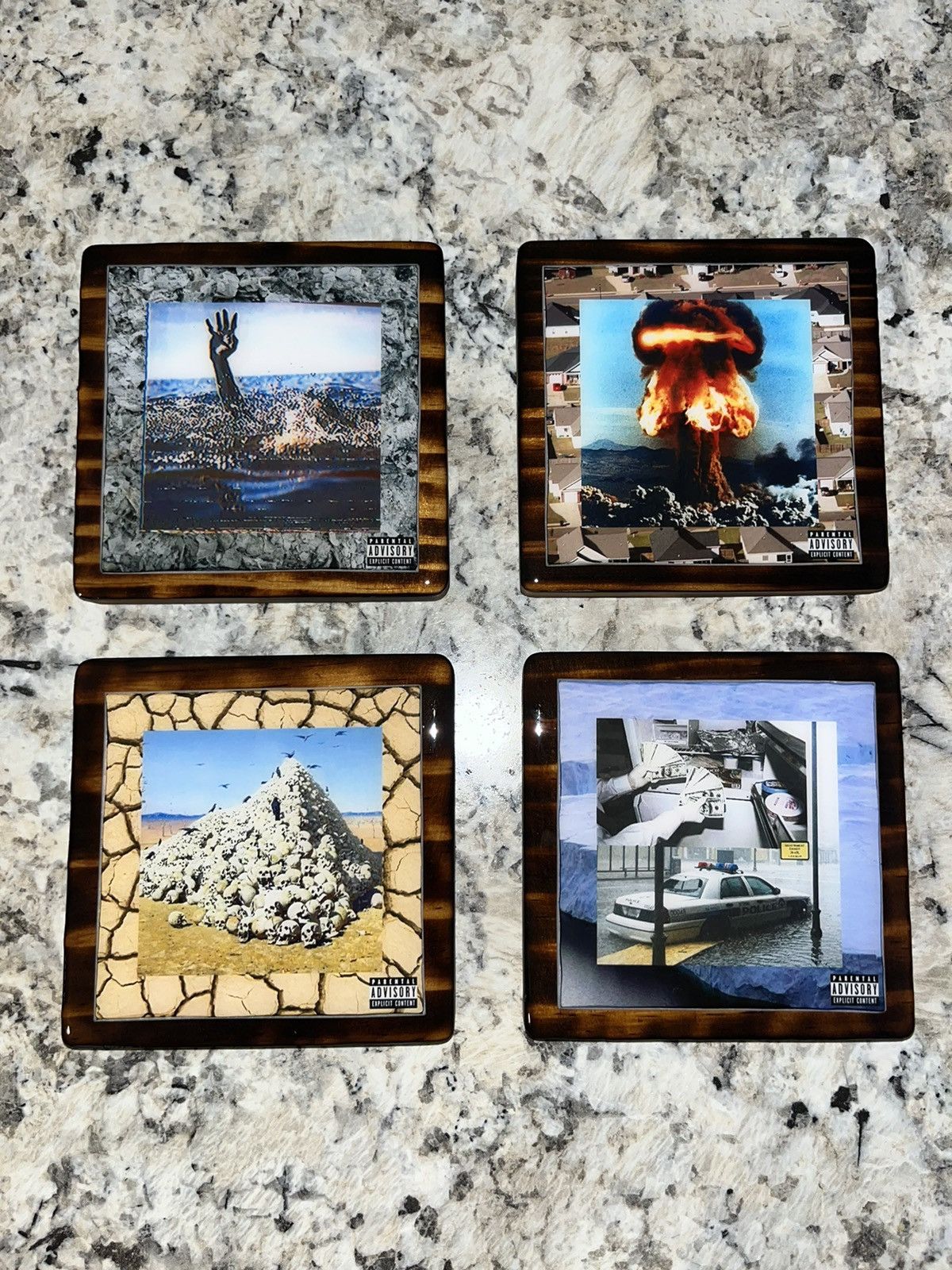Other Suicideboys drink coasters (4pc set) Size ONE SIZE - 1 Thumbnail
