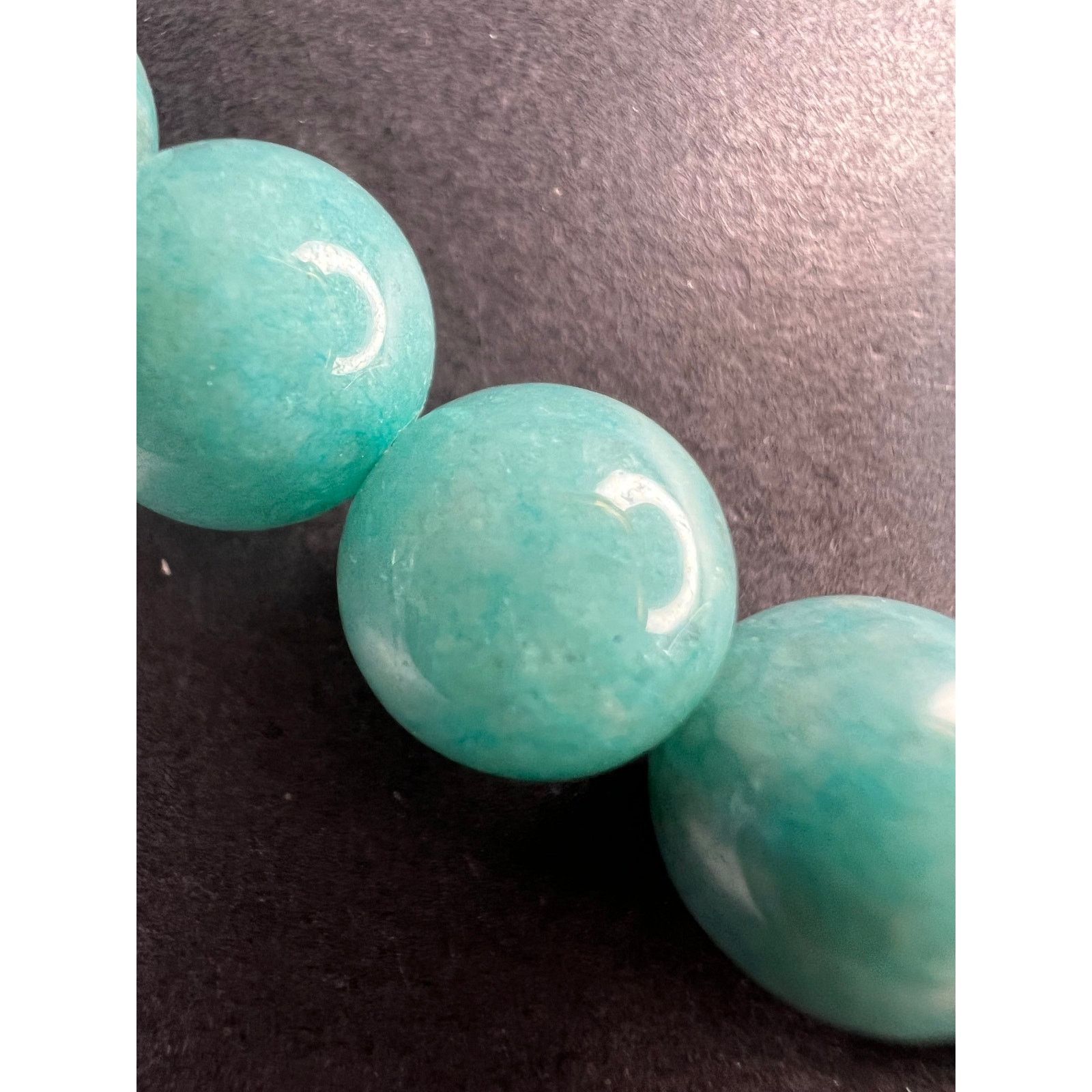 Other Dyed jadeite beaded necklace with sterling silver clasp Size ONE SIZE - 5 Thumbnail