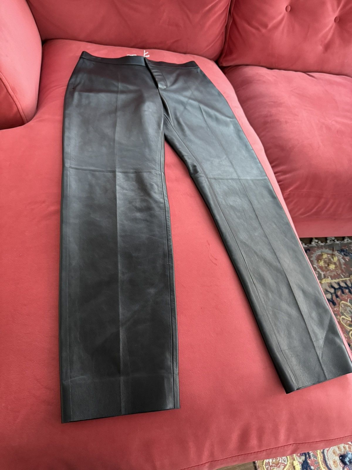 Chloe Chloe lambskin black pants, soft, size M Size 27" / US 4 / IT 40 - 2 Thumbnail