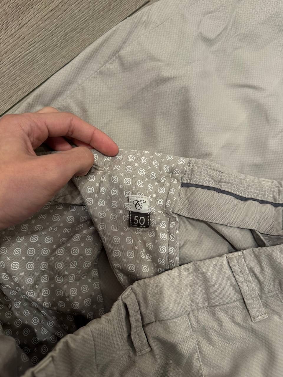 Canali Luxury Canali Chino Pants Trusers Mens Size EU 50 Light Gray Size US 34 / EU 50 - 7 Thumbnail