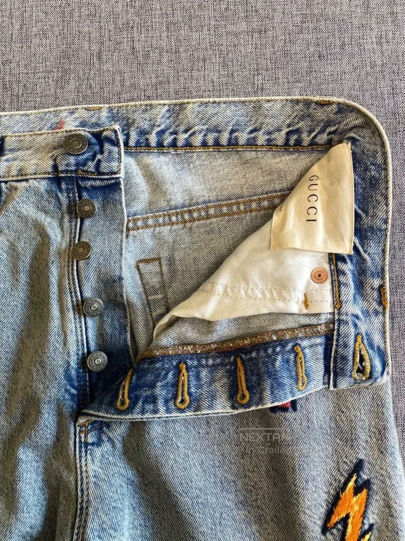 Gucci Gucci Embroidered jeans Size 27" / US 4 / IT 40 - 3 Thumbnail