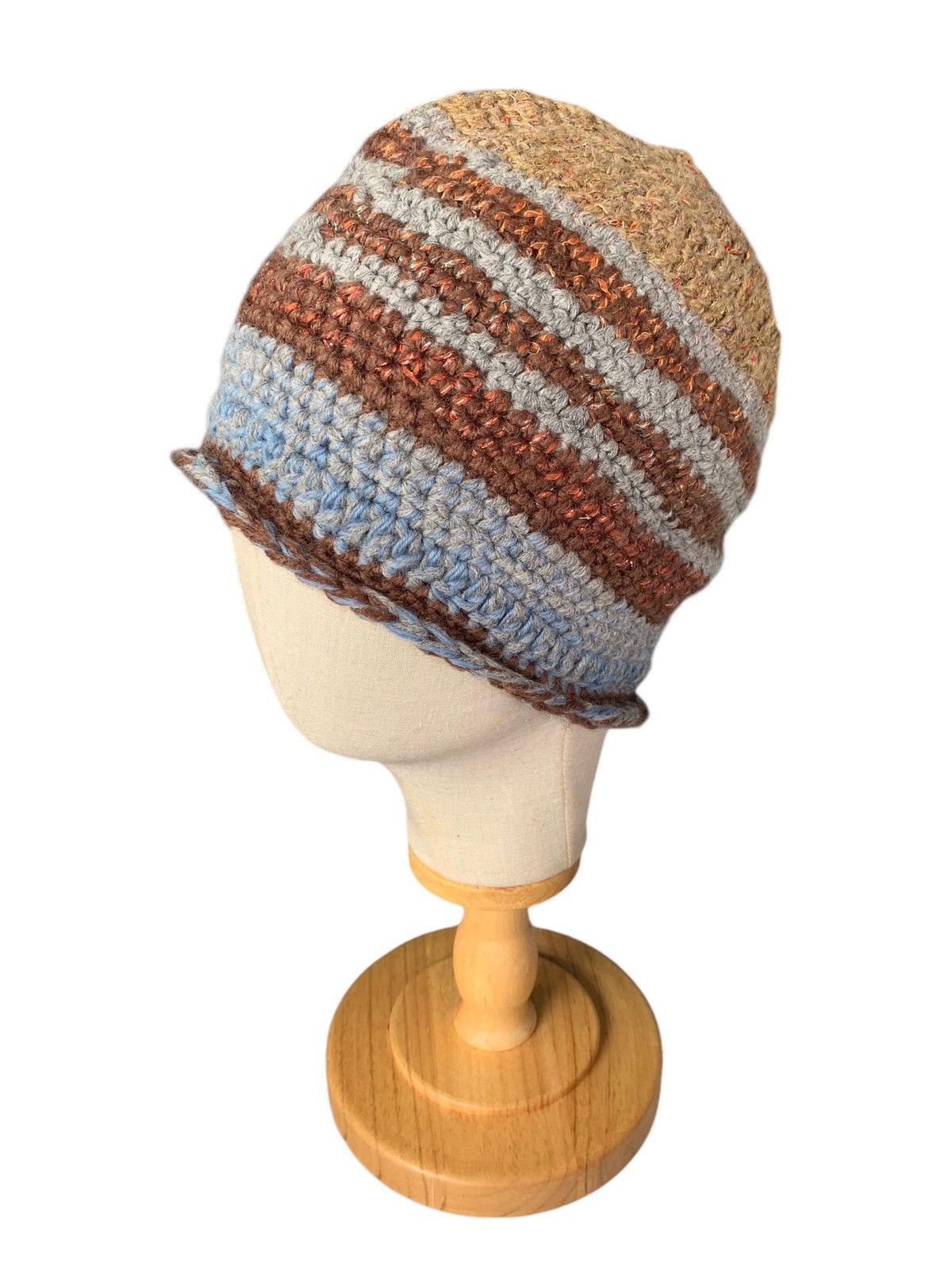 Japanese Brand × Kapital × Vintage Hippies Style Crochet knitted Beanie Hats Size ONE SIZE - 2 Thumbnail