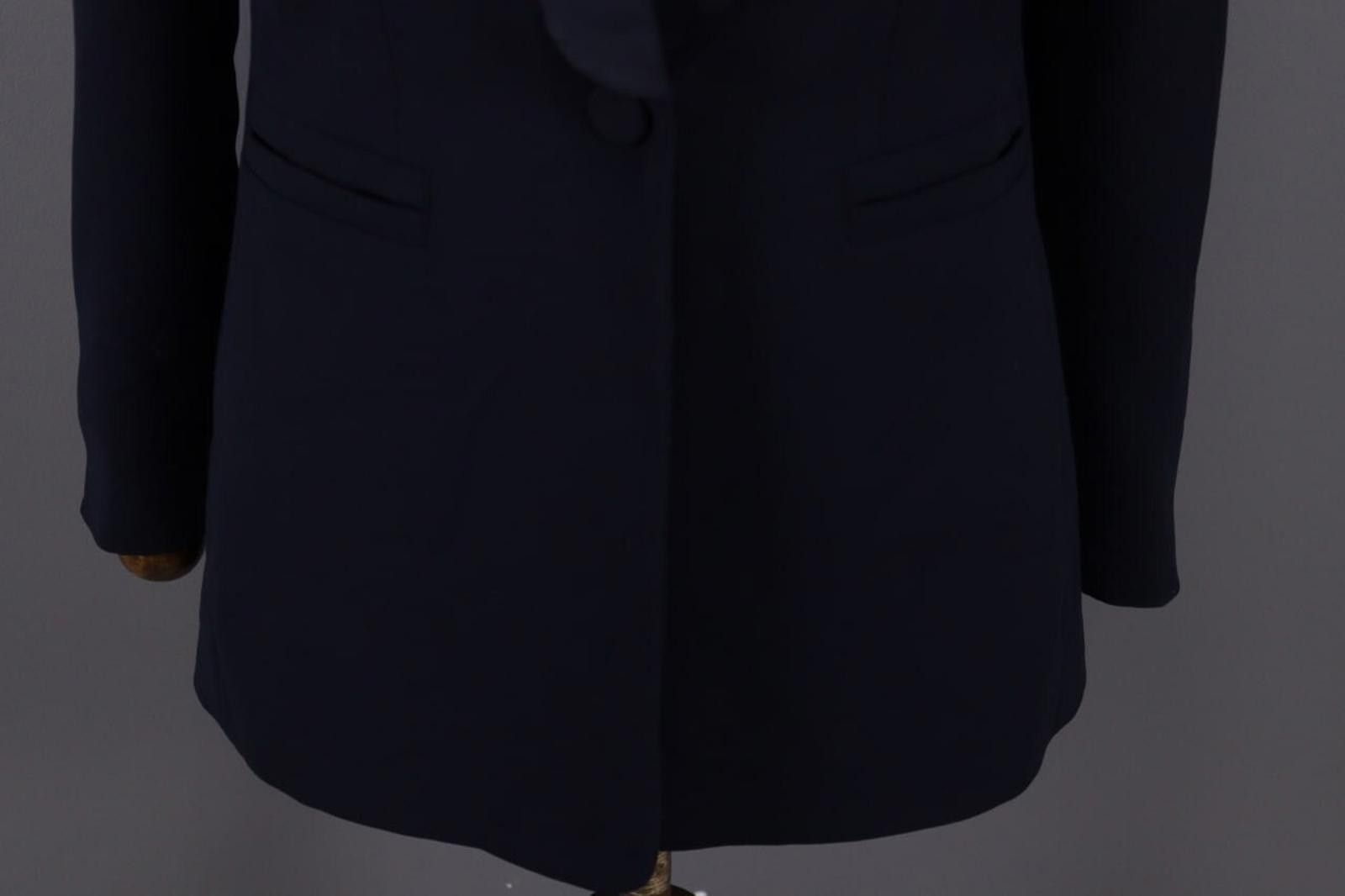 Designer Claudie Pierlot Navy Ont Button Business Jacket Size 36 Size M / US 6-8 / IT 42-44 - 3 Thumbnail