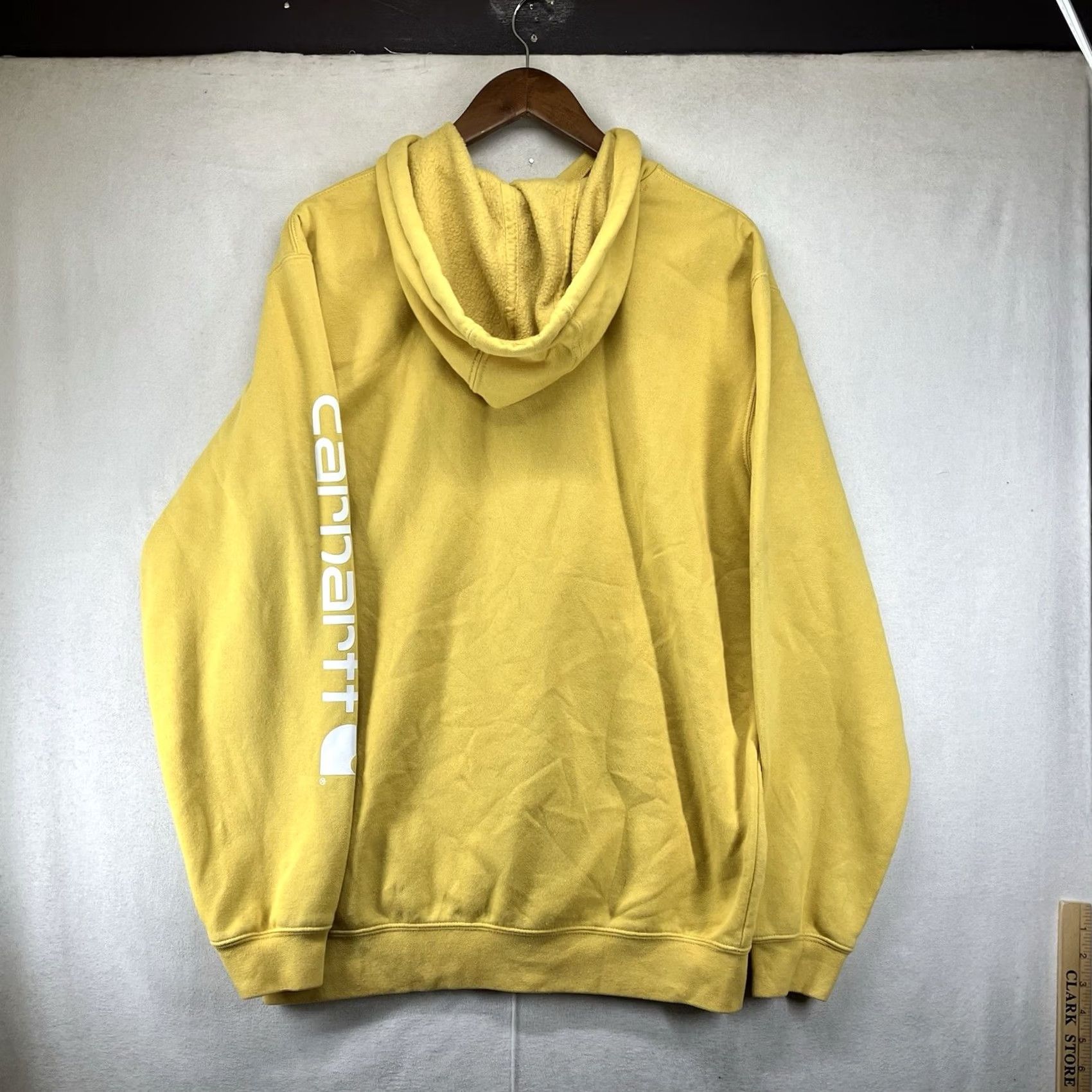 Carhartt Carhartt Hoodie Mens M Yellow Pullover Sweatshirt Midweight Logo K288 Loose Fit Size US M / EU 48-50 / 2 - 2 Thumbnail