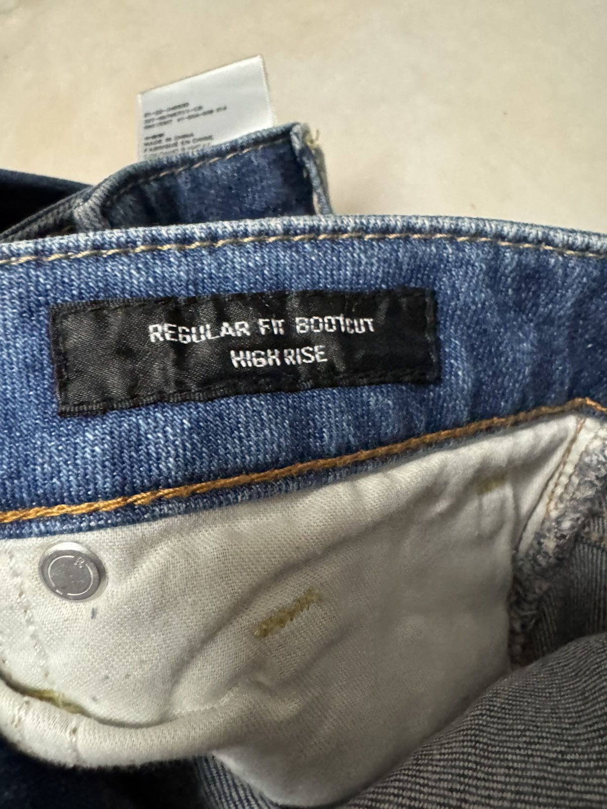 Uniqlo 💥FLARE💥90s STYLE UNIQLO UJ MUDWASH BOOTCUT BLUE JEANS Size US 27 - 10 Thumbnail
