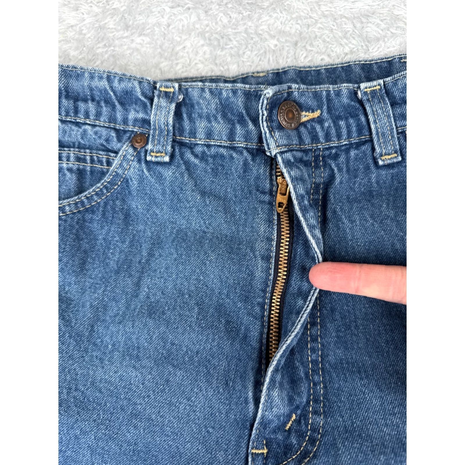 Levi's Levi's Women Jeans Bootcut Relaxed Fit High Rise 30 Blue Denim Cotton Casual 2010s Size 30" / US 8 / IT 44 - 5 Thumbnail