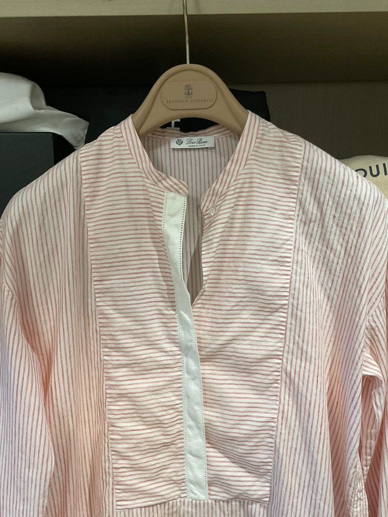 Loro Piana LORO PIANA 100% cotton linen striped shirt Size S / US 4 / IT 40 - 2 Thumbnail