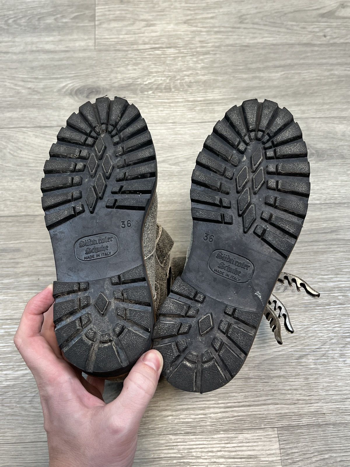 Other Vintage y2k Grey Suede Hiking Boots – Women’s 36 Size US 6 / IT 36 - 6 Thumbnail