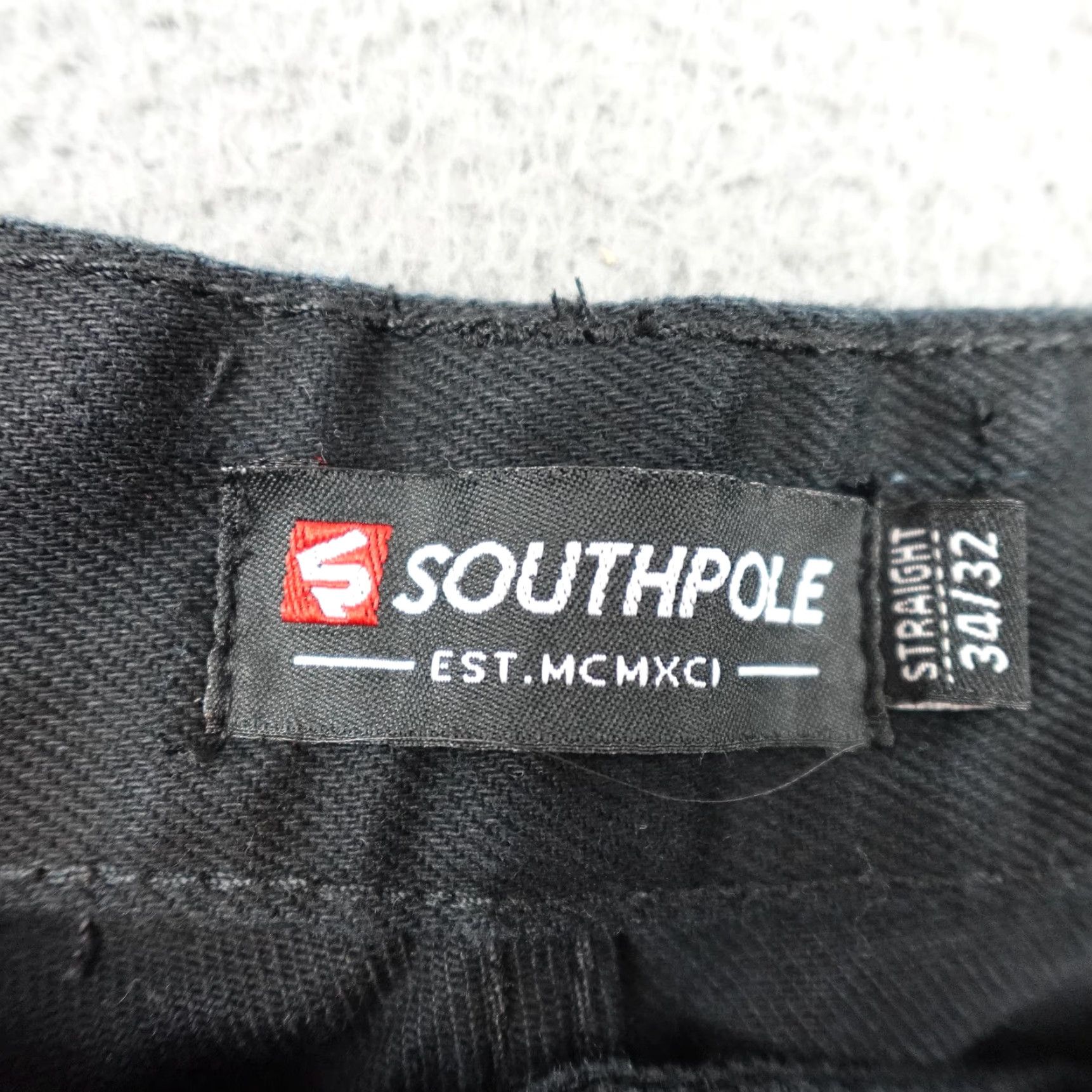 Southpole VINTAGE Southpole Jeans Mens 34x32 Black Straight Leg Stretch Denim 5 Pocket Casual Size US 34 / EU 50 - 3 Thumbnail