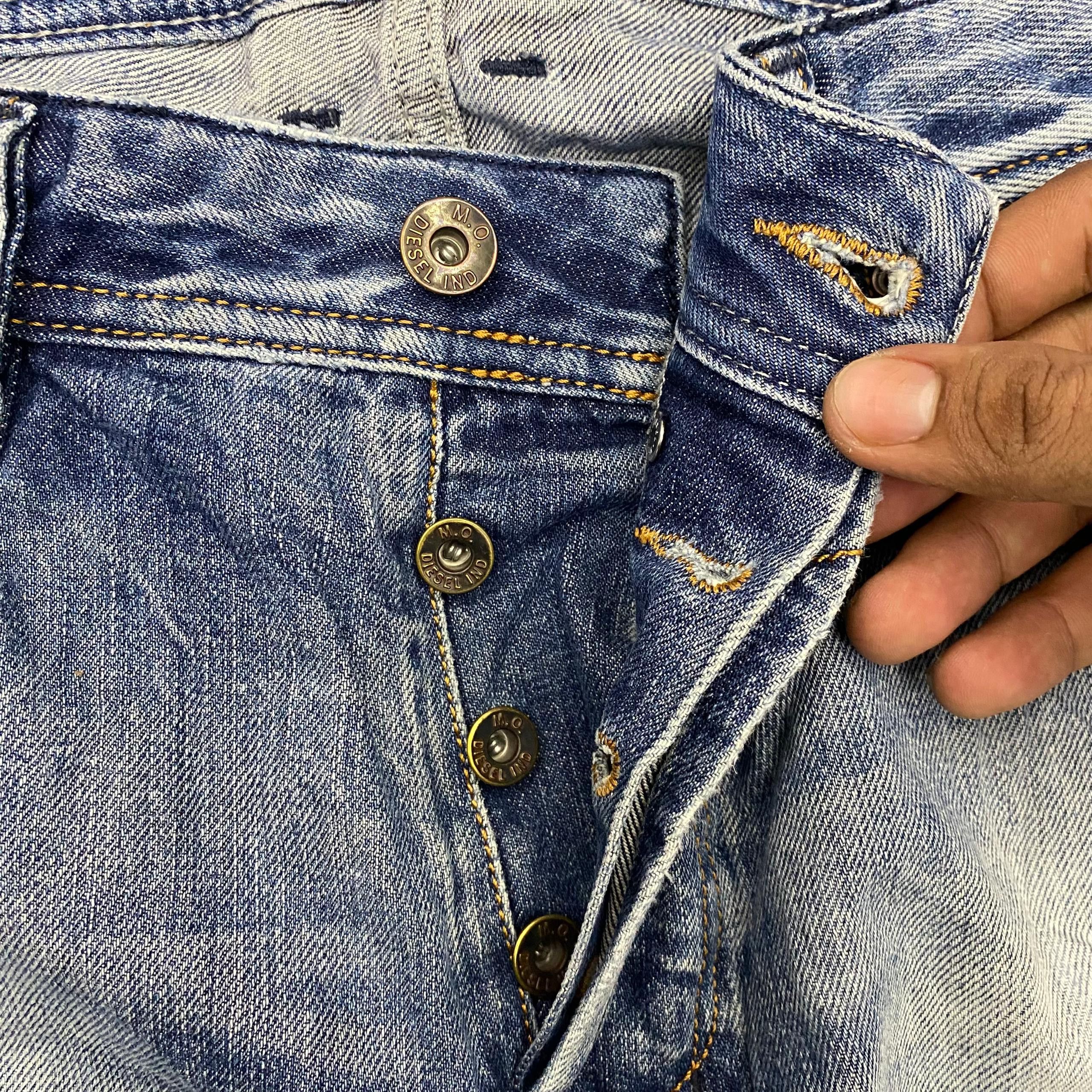 If Six Was Nine 💥Best Offer💥Vintage Diesel Industry Distressed Denim Size US 34 / EU 50 - 11 Thumbnail