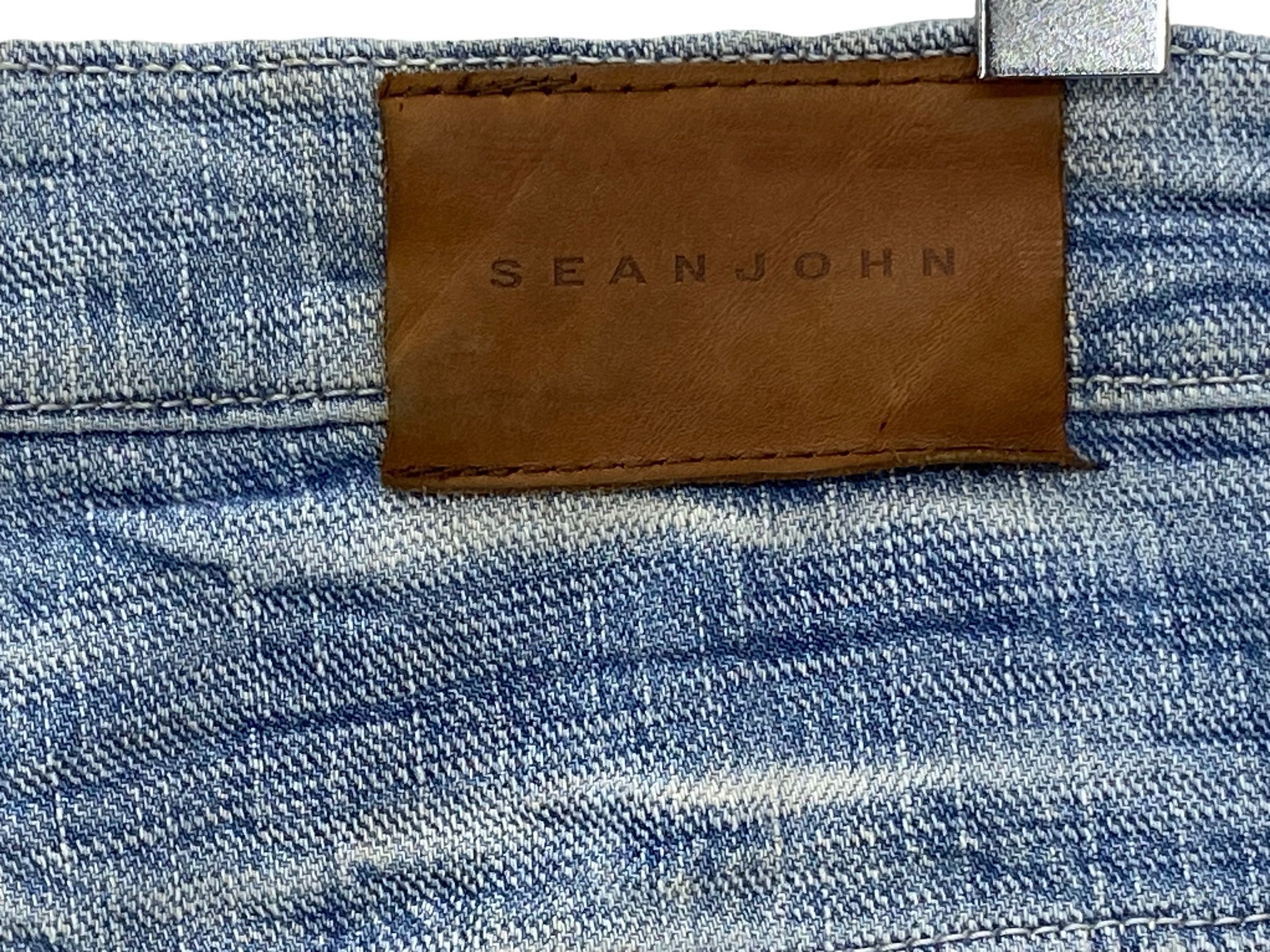 Sean John Sean John Baggy Denim Jeans Embroided Logo Jeans Hip Hop Size US 35 - 8 Thumbnail