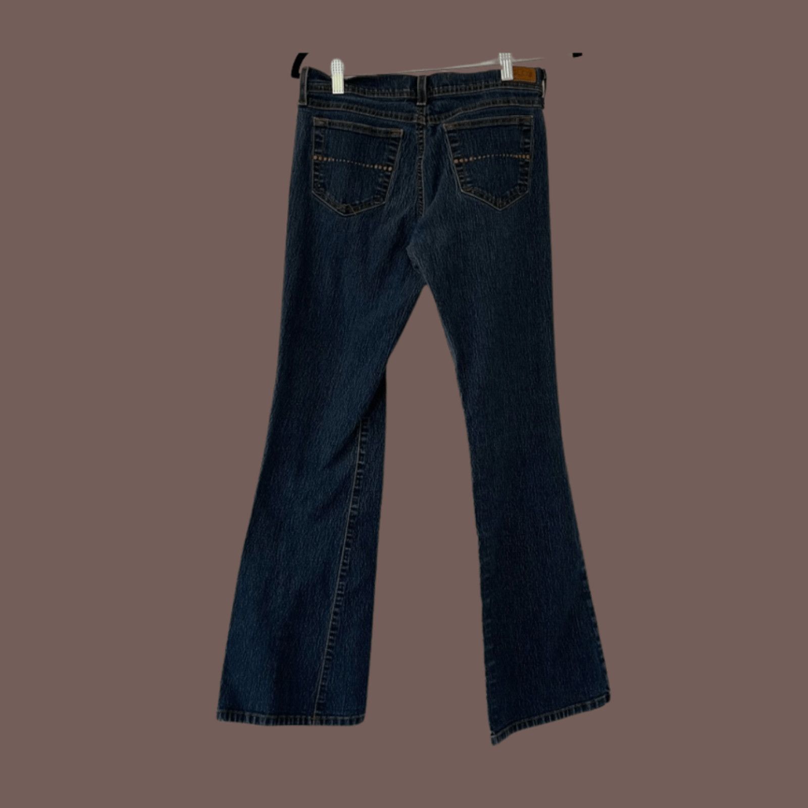 Vintage VTG Flared Jeans | GLO Dark Wash Y2K | Indie Sleaze Era Size 28" / US 6 / IT 42 - 1 Thumbnail