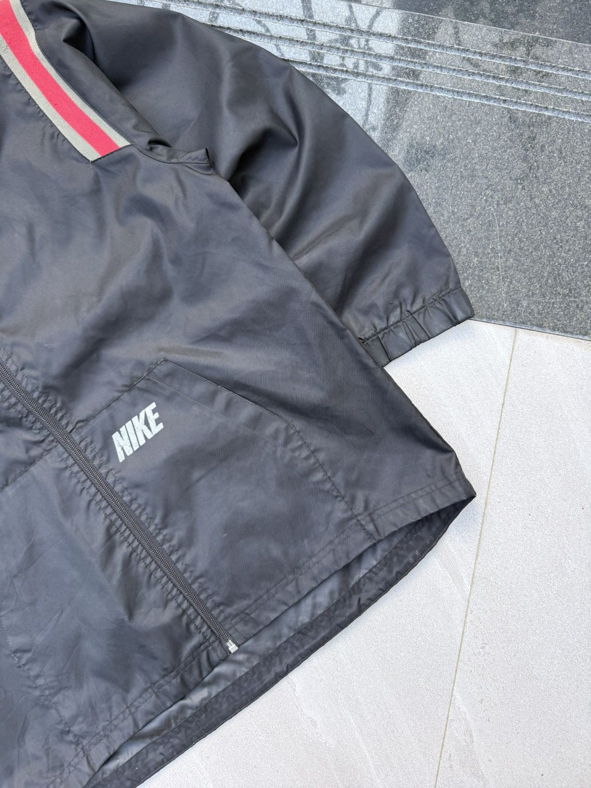 Nike 90’s NIKE RARE SWOOSH Y2K RETROLOGO ZIP NILON VINTAGE JACKET Size US M / EU 48-50 / 2 - 7 Thumbnail