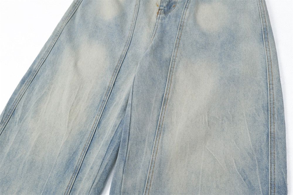Japanese Brand × Jean Fashion cargo punk washed distressed scimitar jeans Size US 32 / EU 48 - 5 Thumbnail