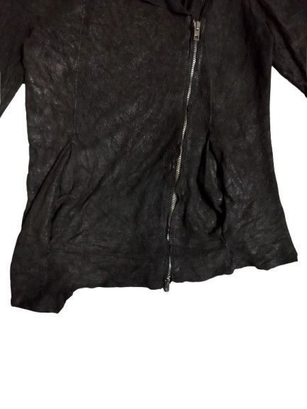 Vera Pelle Vera Pelle Asymmetrical Leather Jacket Size XXS / US 00 / IT 34 - 4 Thumbnail