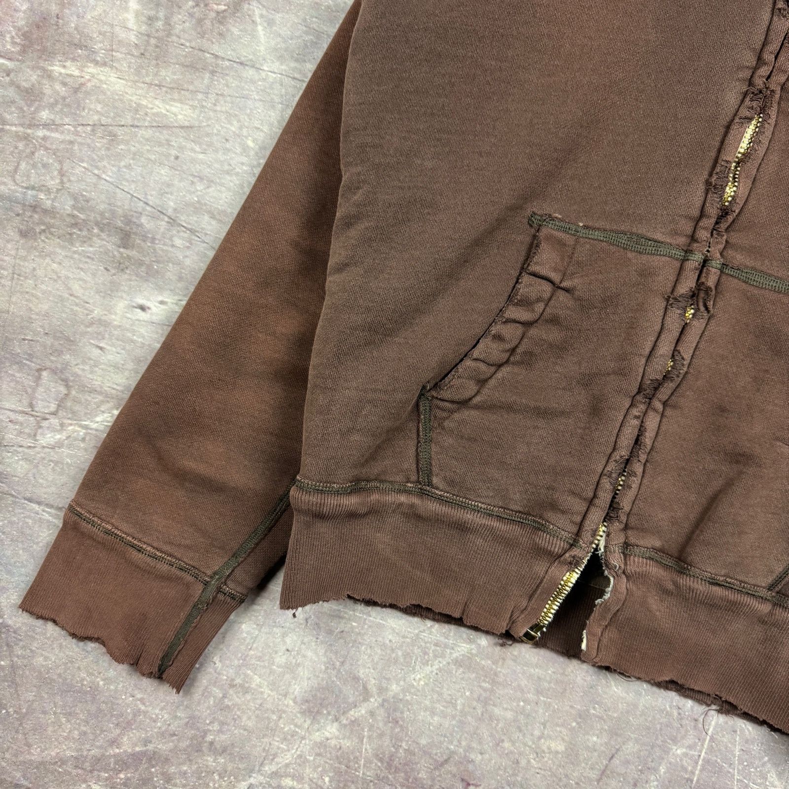 Abercrombie & Fitch 00s Abercrombie Fitch Faux Fur Lined Zip Up Hoodie 2640 Size US L / EU 52-54 / 3 - 4 Thumbnail