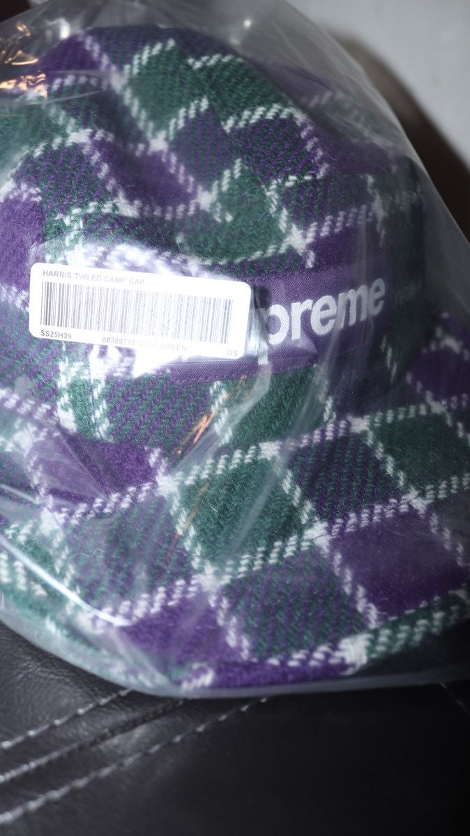Supreme Harris Tweed Camp Cap | Grailed