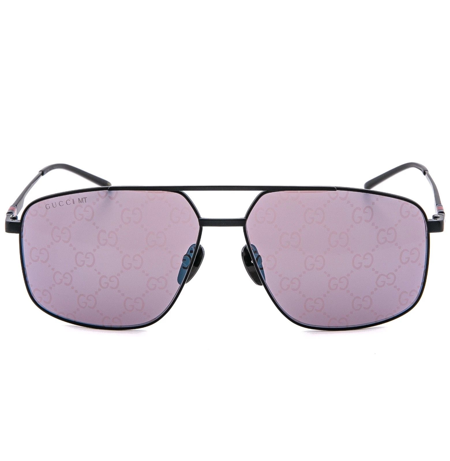 Gucci GUCCI 1676 Gg1676S Black Violet GG Logo Print Mirror 005 Size ONE SIZE - 5 Thumbnail