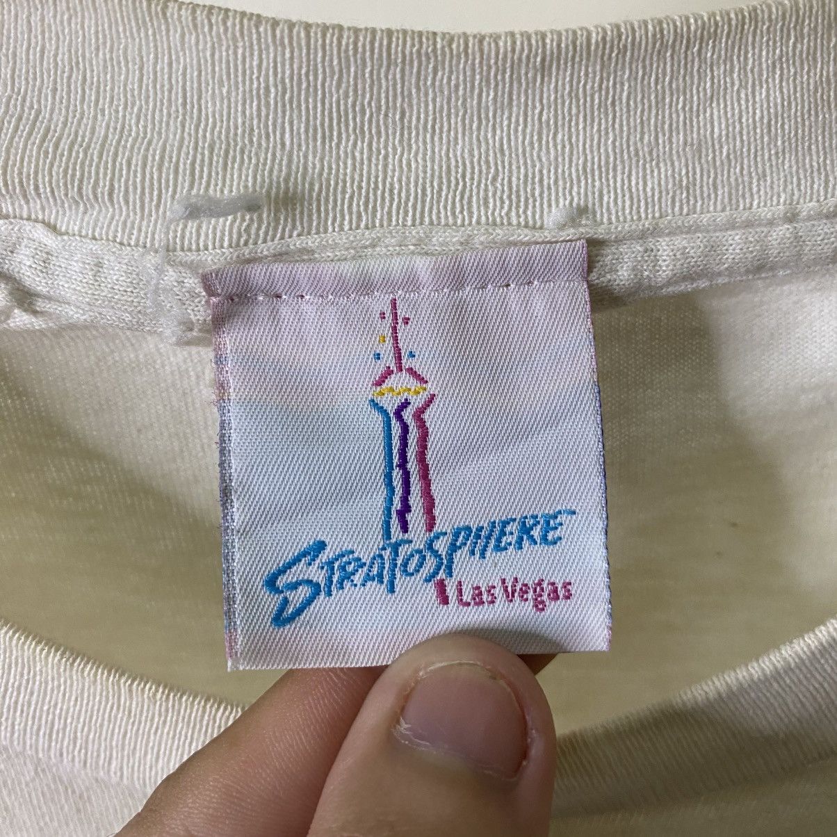 Vintage 1990s Stratosphere Las Vegas Promo T Shirt Size US L / EU 52-54 / 3 - 3 Thumbnail