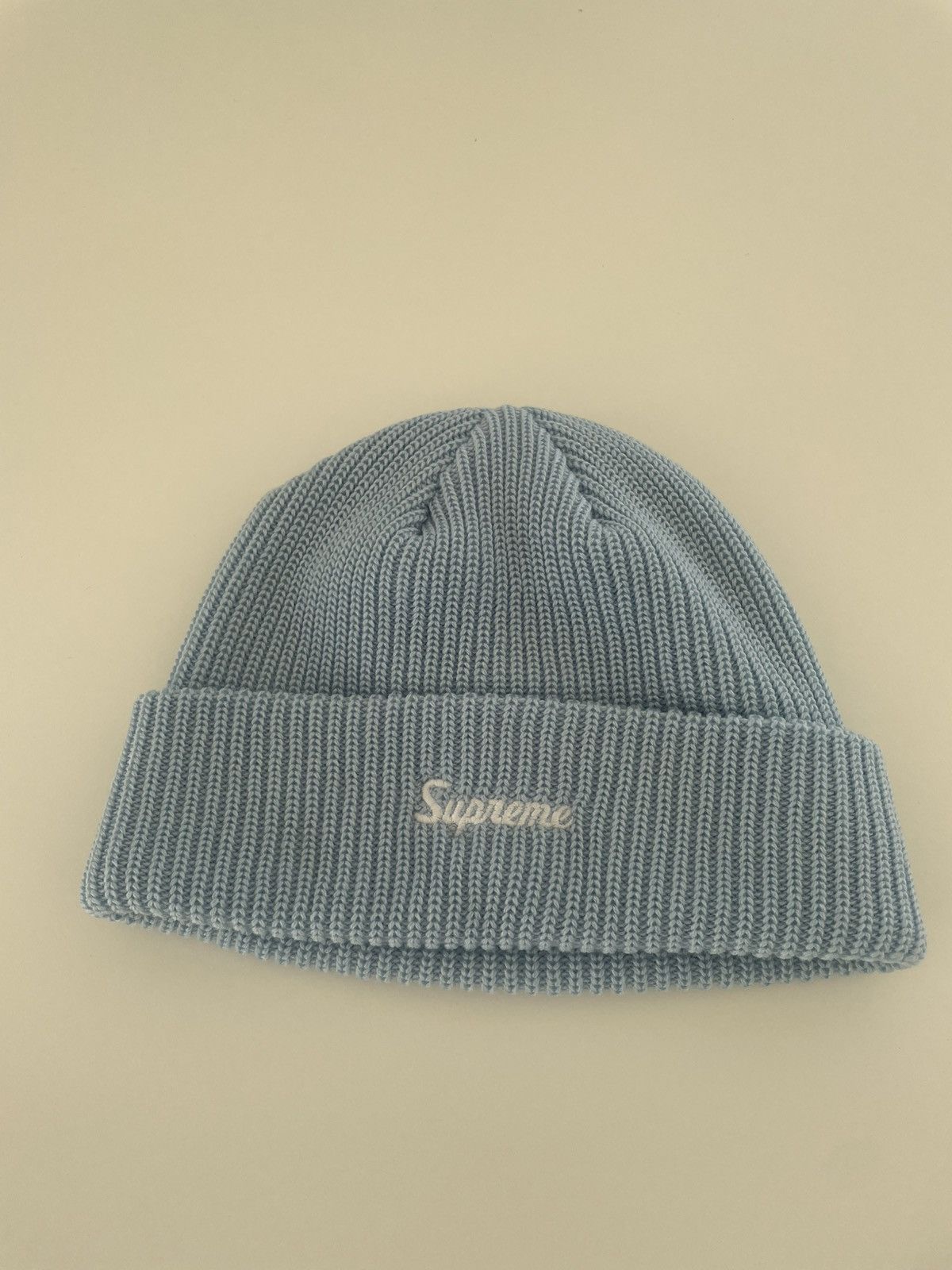 Supreme Baby blue supreme beanie Size ONE SIZE - 1 Thumbnail