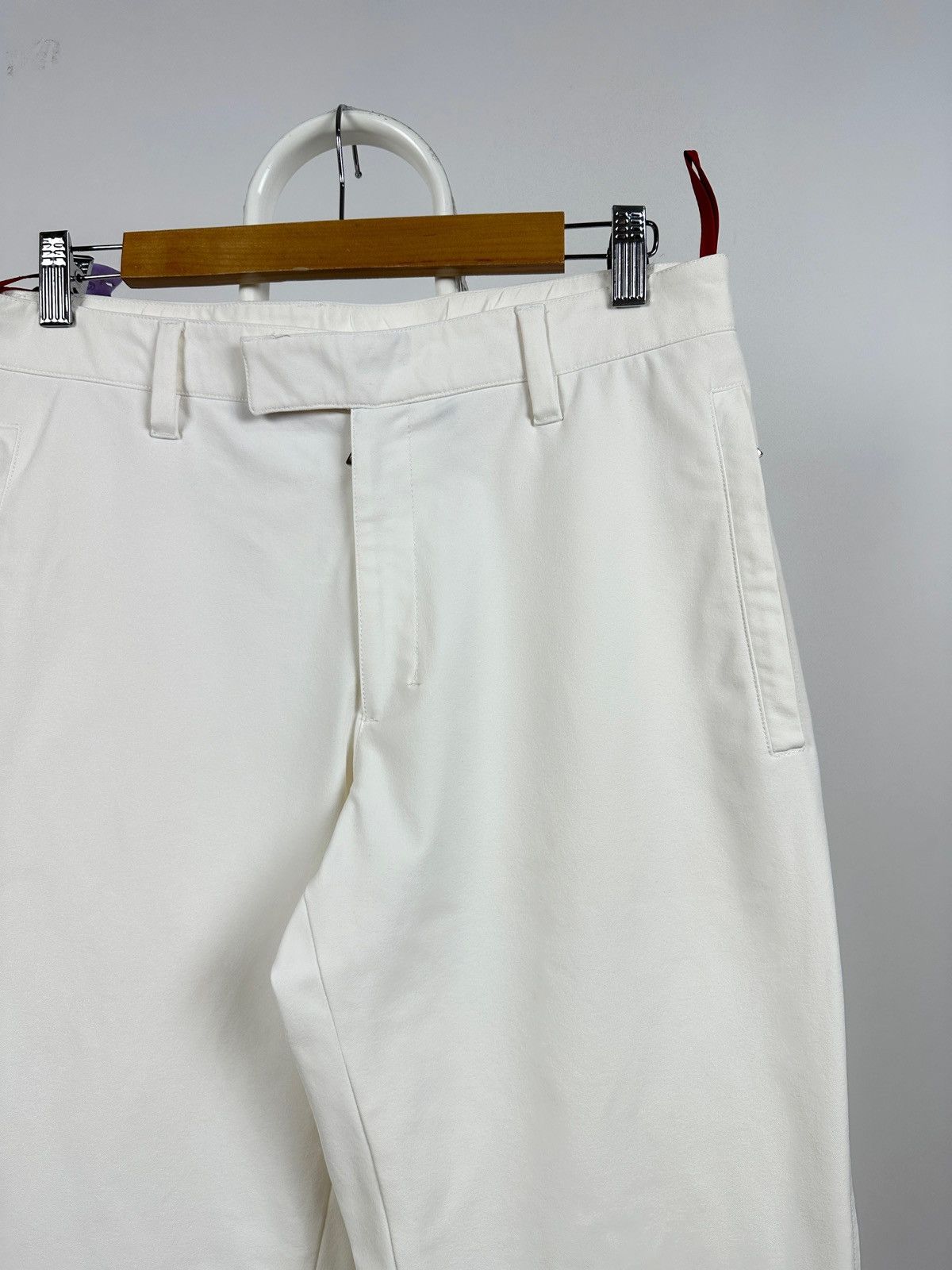 Prada Vintage Prada Sport Red Tab White Nylon Pants Size US 32 / EU 48 - 5 Thumbnail