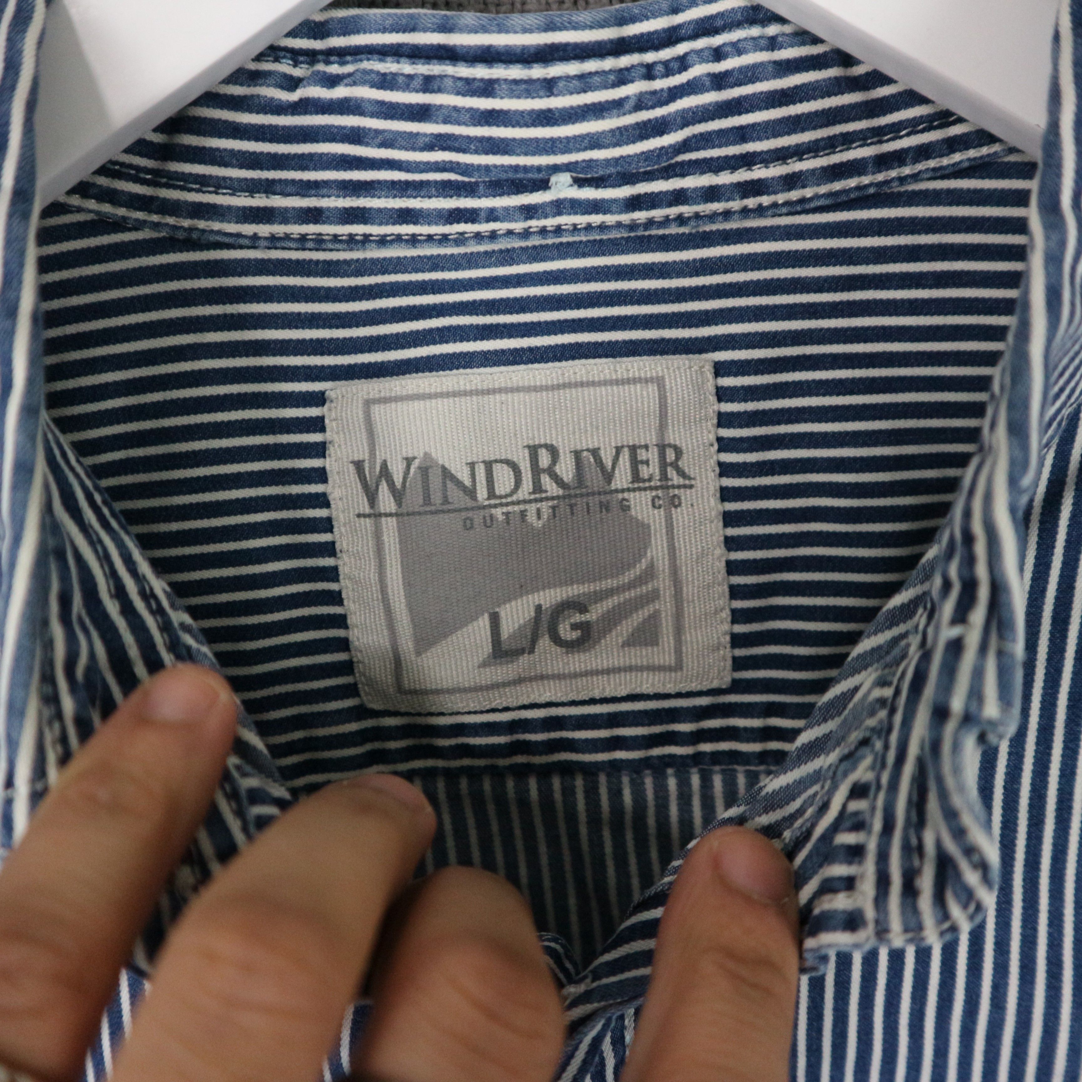 Windriver Windriver Cotton Stripped Button Up Longsleeve Large Size US L / EU 52-54 / 3 - 4 Thumbnail