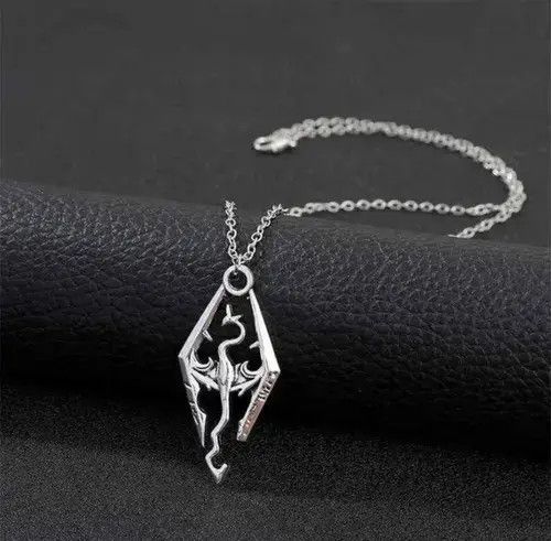 Japanese Brand Unisex vintage rare Skyrim dragon pendant necklace Size ONE SIZE - 2 Thumbnail