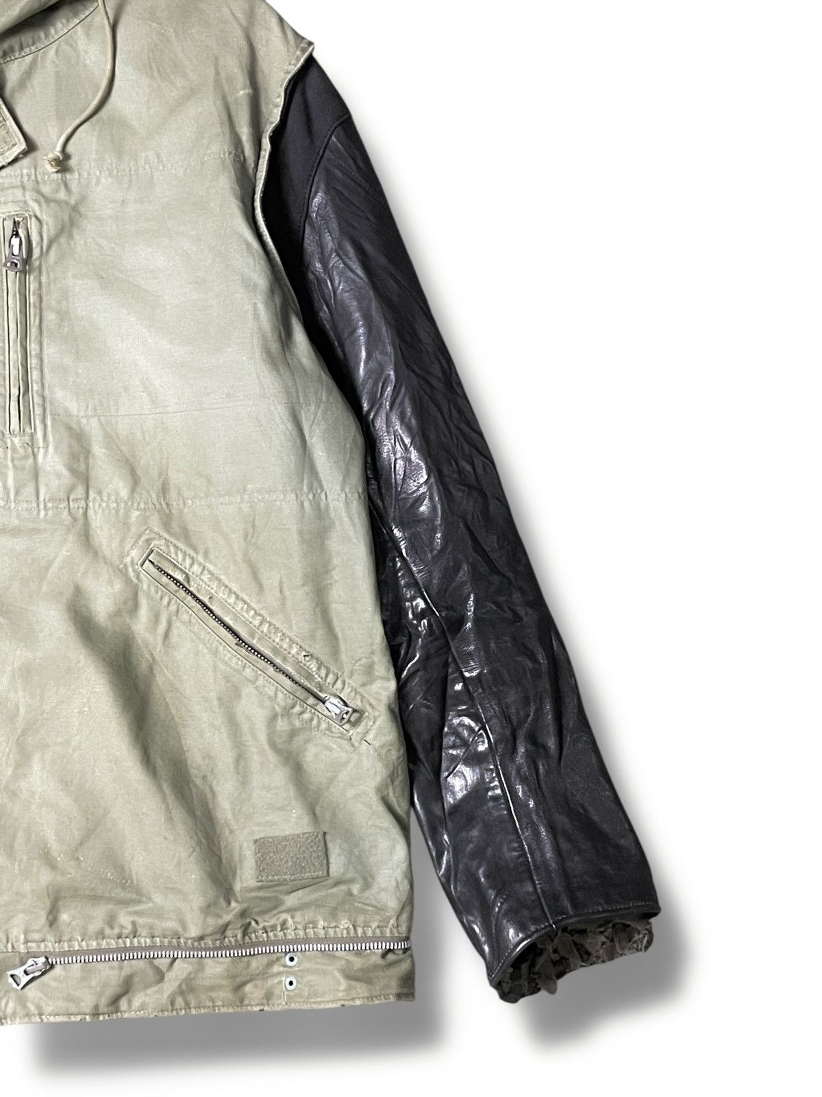 Jun Takahashi Rare Undercover Sleeve Leather Army Jacket (55) Size US S / EU 44-46 / 1 - 4 Thumbnail