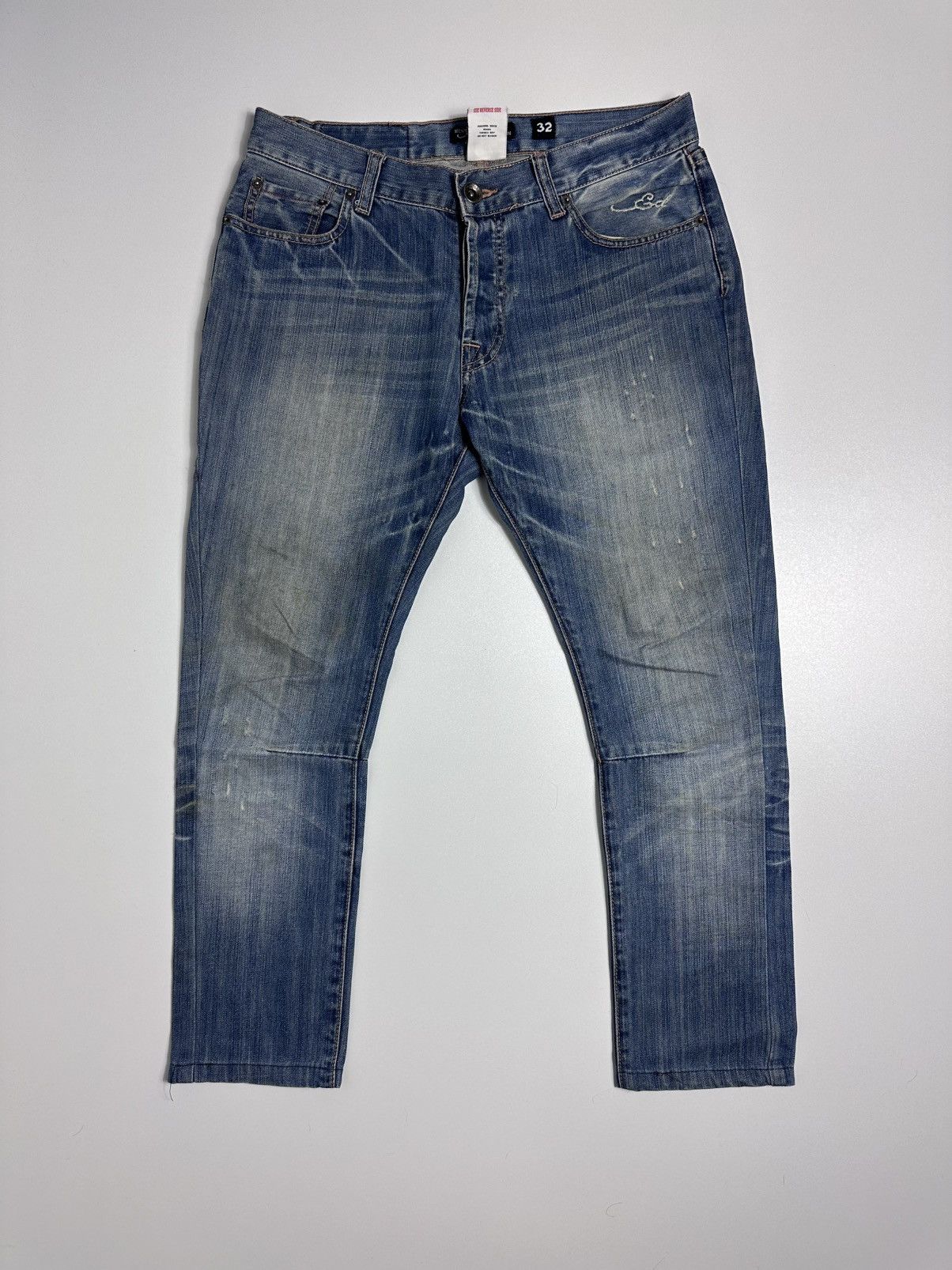 Christian Audigier × Ed Hardy × Vintage Vintage Ed Hardy Embroidered Jeans Size US 32 / EU 48 - 4 Thumbnail