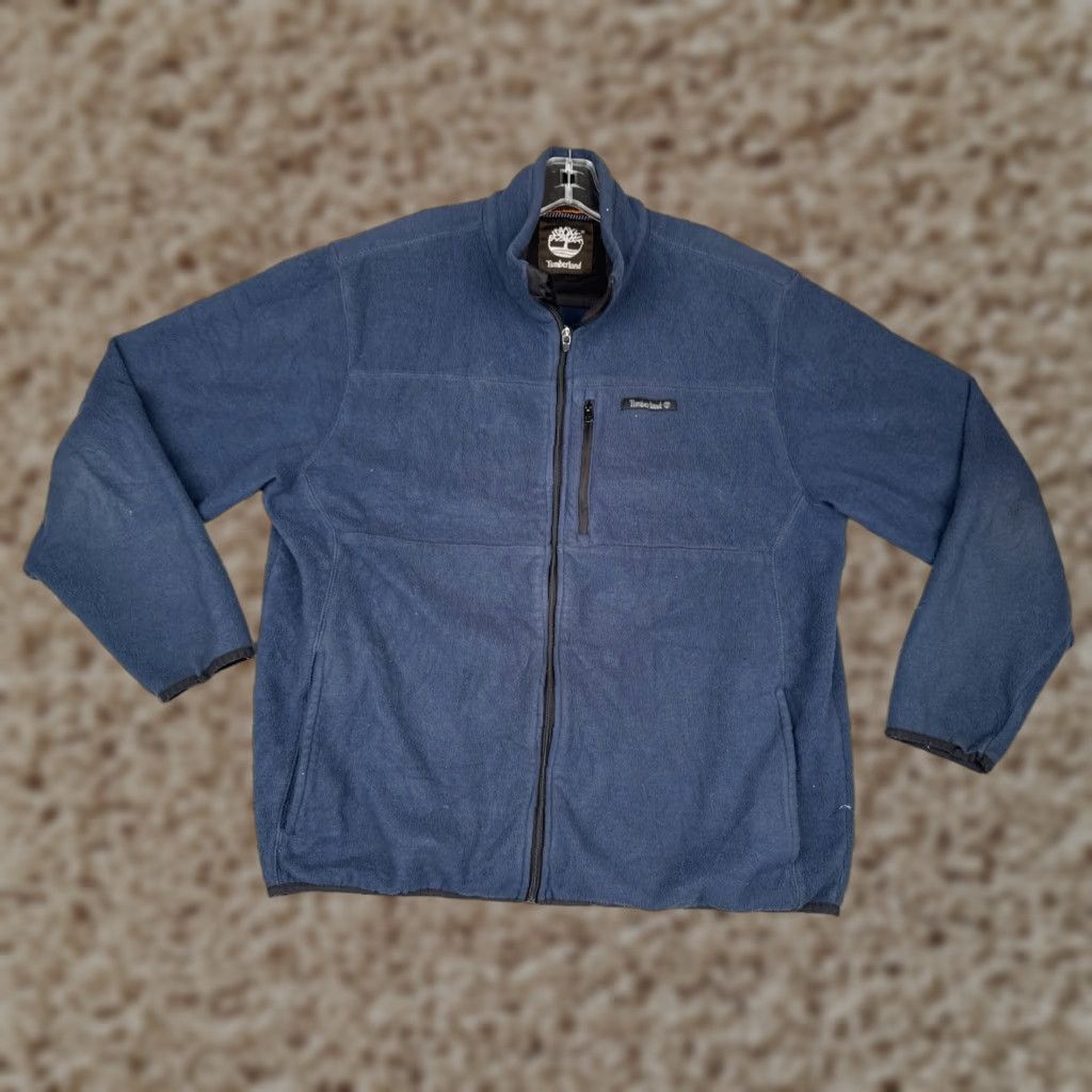 Timberland Timberland Jacket Mens Large Blue Full Zip Pocket Outdoors Hiking Windbreaker Fall Winter Spring Jacket Mens L Blue Full Zip Pockets Outdoors Hiking Size US L / EU 52-54 / 3 - 1 Thumbnail