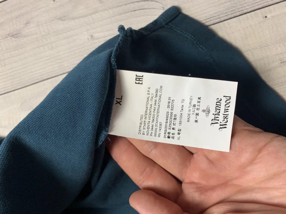 Vivienne Westwood Vivienne Westwood polo shirt turquoise size L/XL Size US XL / EU 56 / 4 - 6 Thumbnail