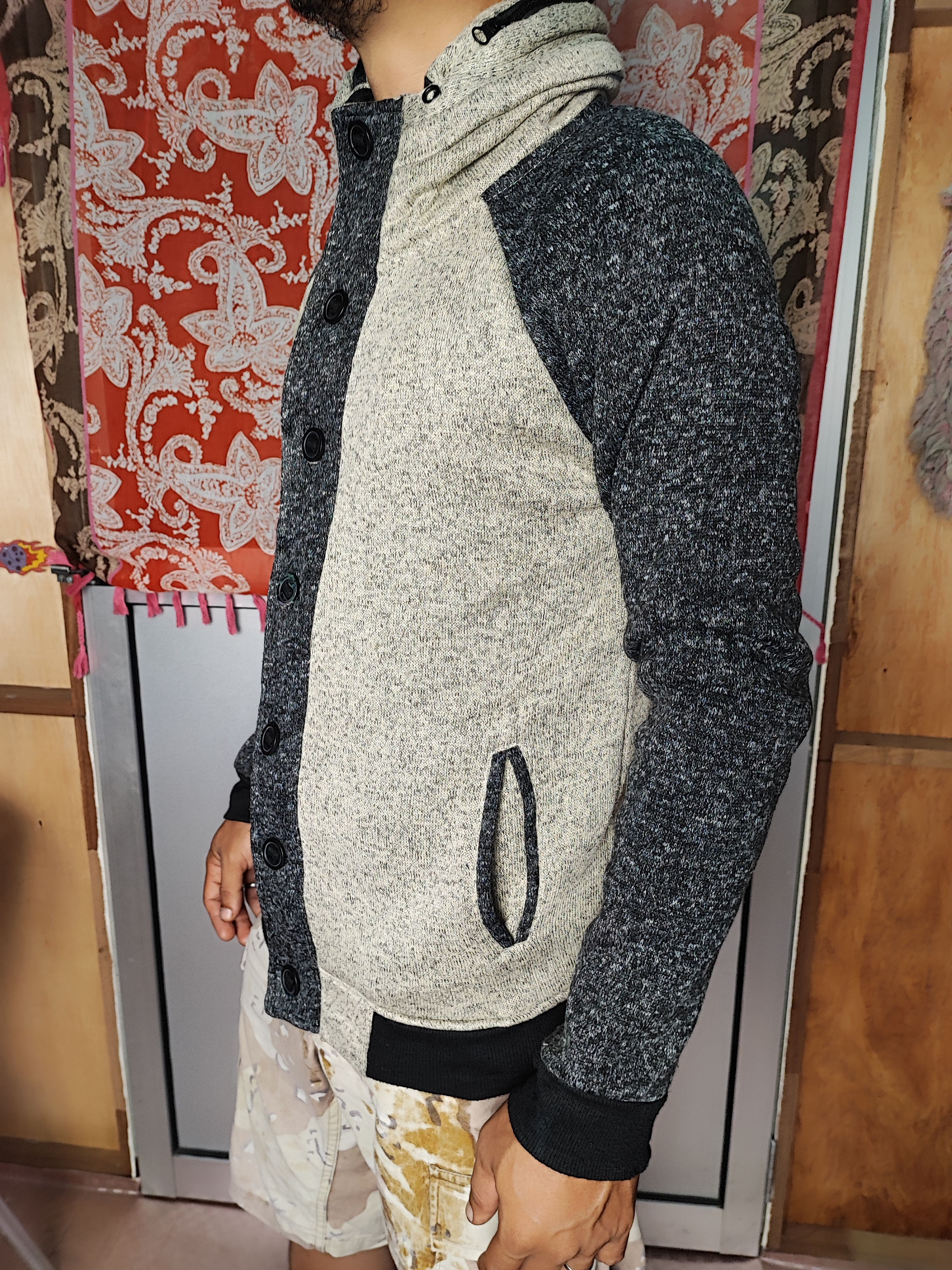 Japanese Brand Avail Avant Garde Knit Wool Jacket Size US L / EU 52-54 / 3 - 3 Thumbnail