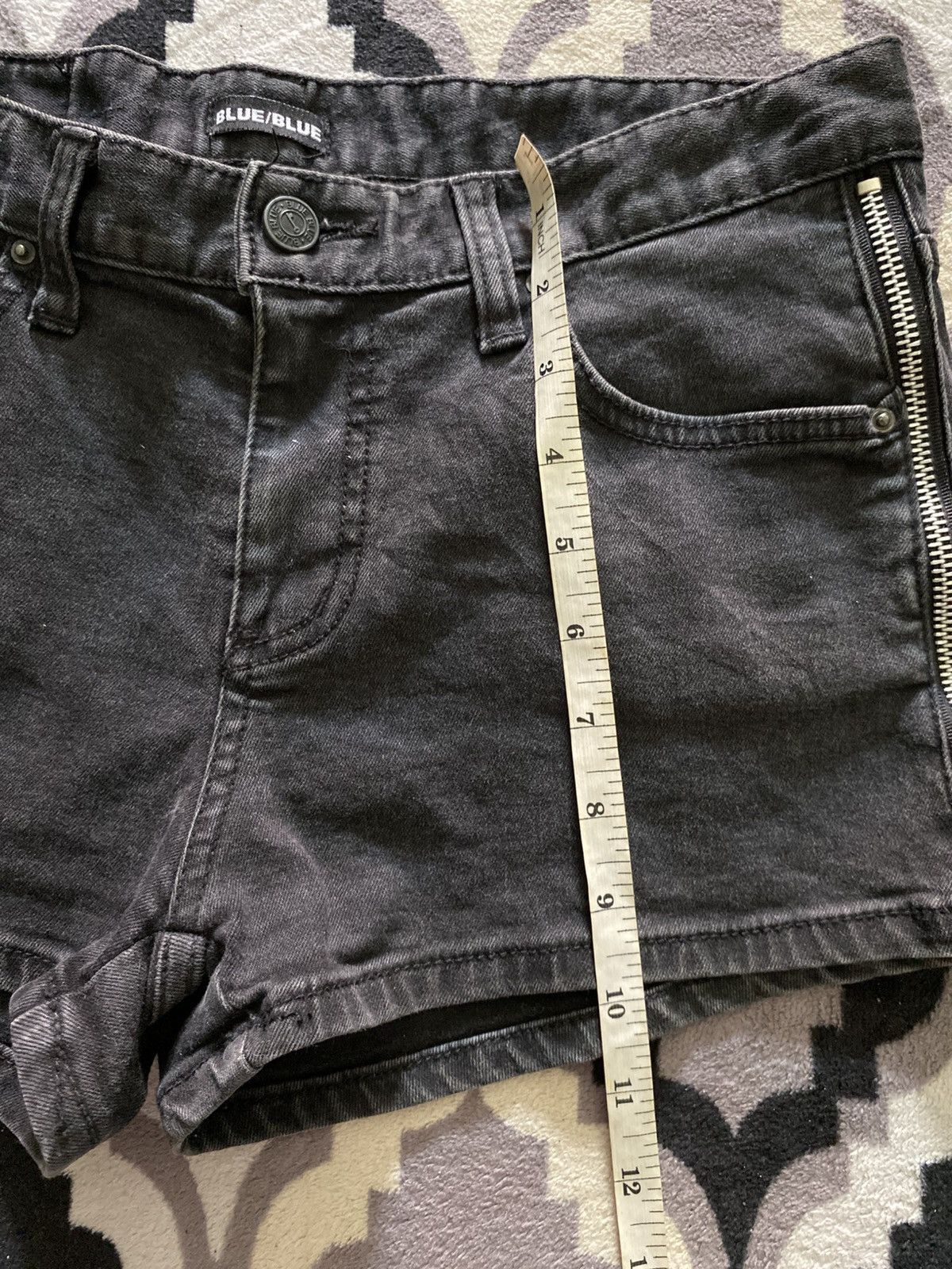 Blue Blue Japan × Japanese Brand 2000s blue/blue punk short jeans Size 30" / US 8 / IT 44 - 8 Thumbnail