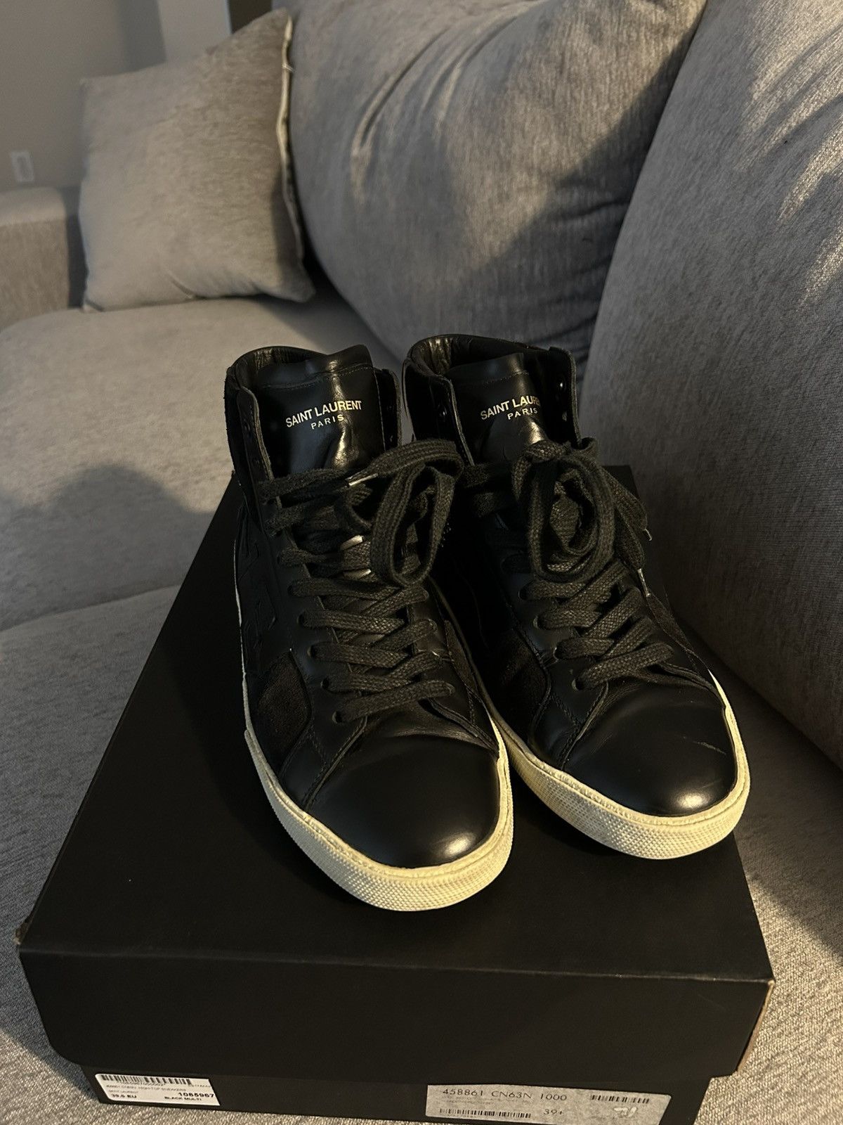 Hedi Slimane saint laurent studded sneakers Size US 8.5 / EU 41-42 - 3 Thumbnail