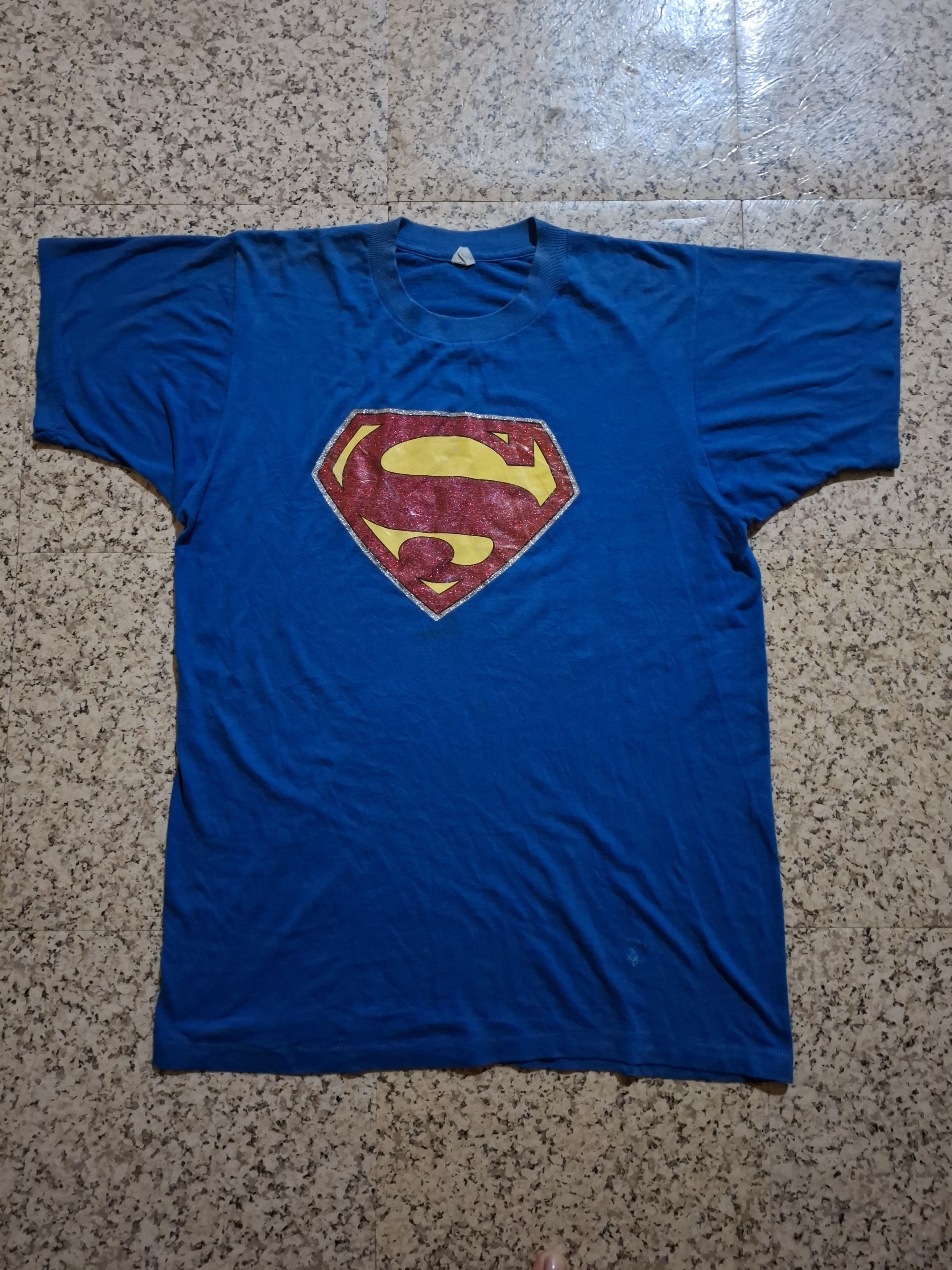 Vintage RARE Vintage 1978 Superman DC COMICS Logo Single Stitch Tee Size US M / EU 48-50 / 2 - 1 Thumbnail