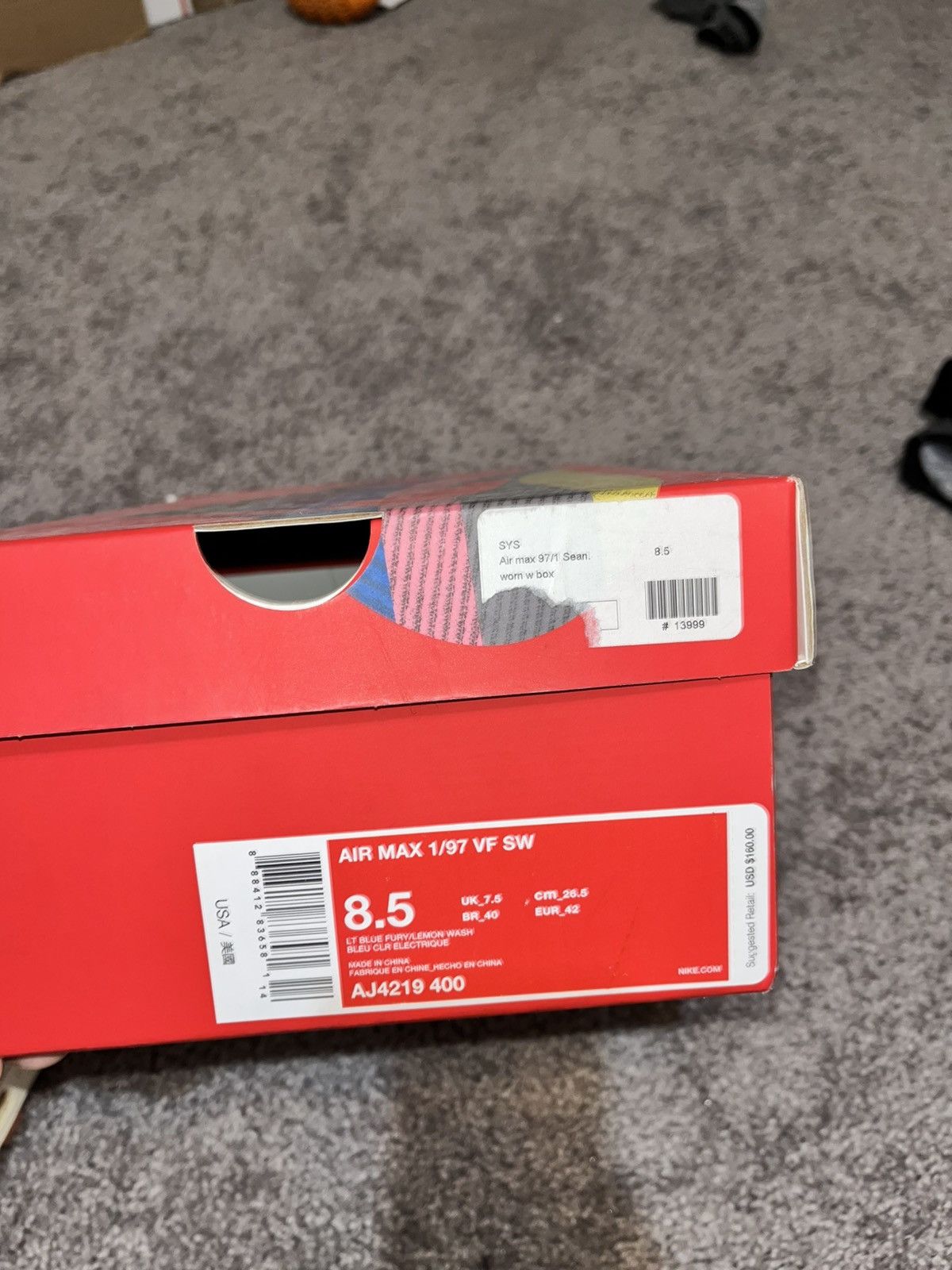 Nike Sean Wotherspoon 97/1 PRE RELEASE PAIR Size US 8.5 / EU 41-42 - 11 Thumbnail