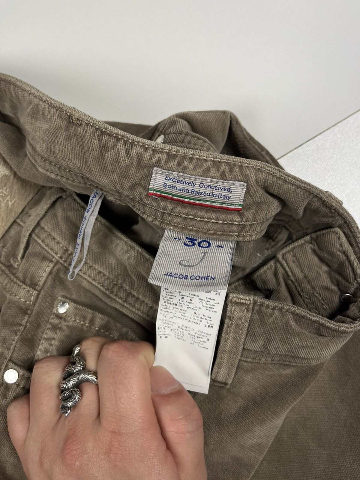 Jacob Cohen × Vintage Vintage Jacob Cohen Luxury Handmade Designer Pants Size US 30 / EU 46 - 6 Thumbnail