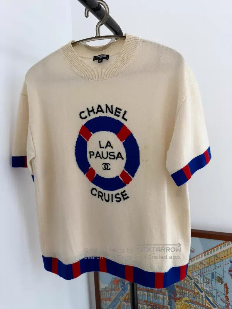 Chanel Chanel Swimming ring on the chest letter logo cashmere sho Size XS / US 0-2 / IT 36-38 - 1 Thumbnail