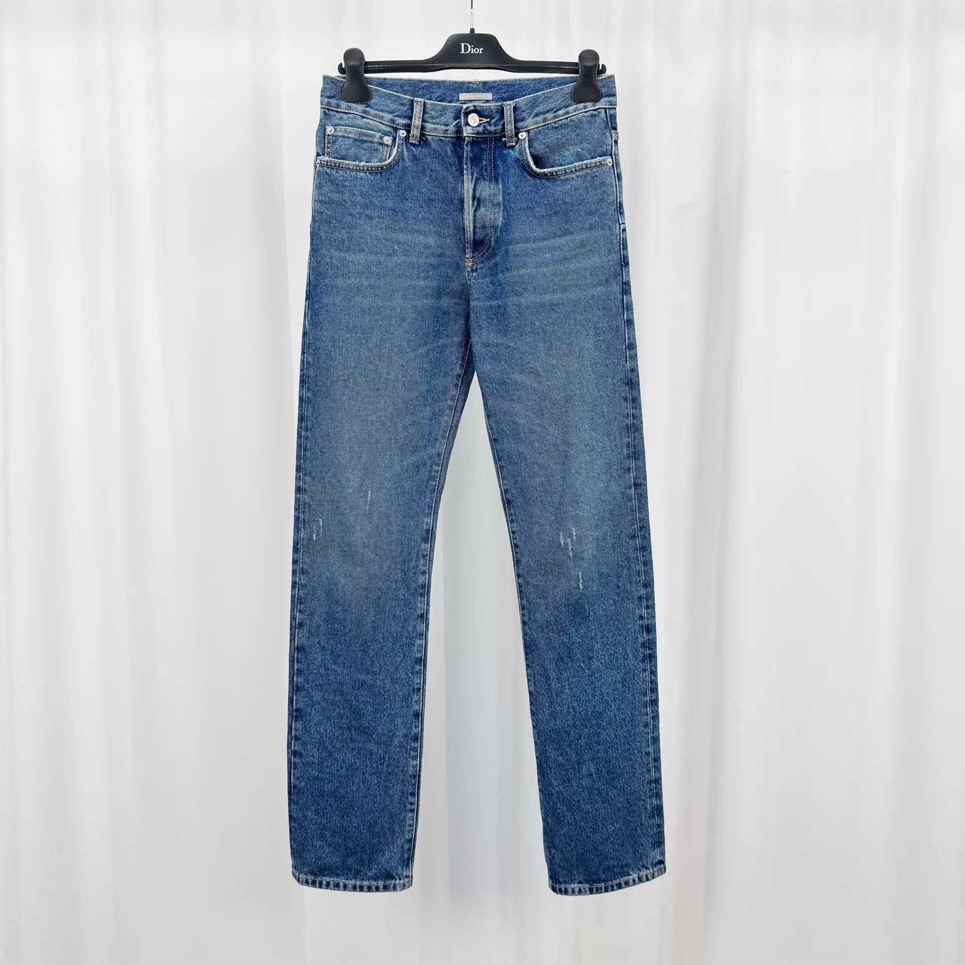 Dior Dior 24ss Leather Patch Washed Jeans W29 99 New Size 29" - 1 Thumbnail