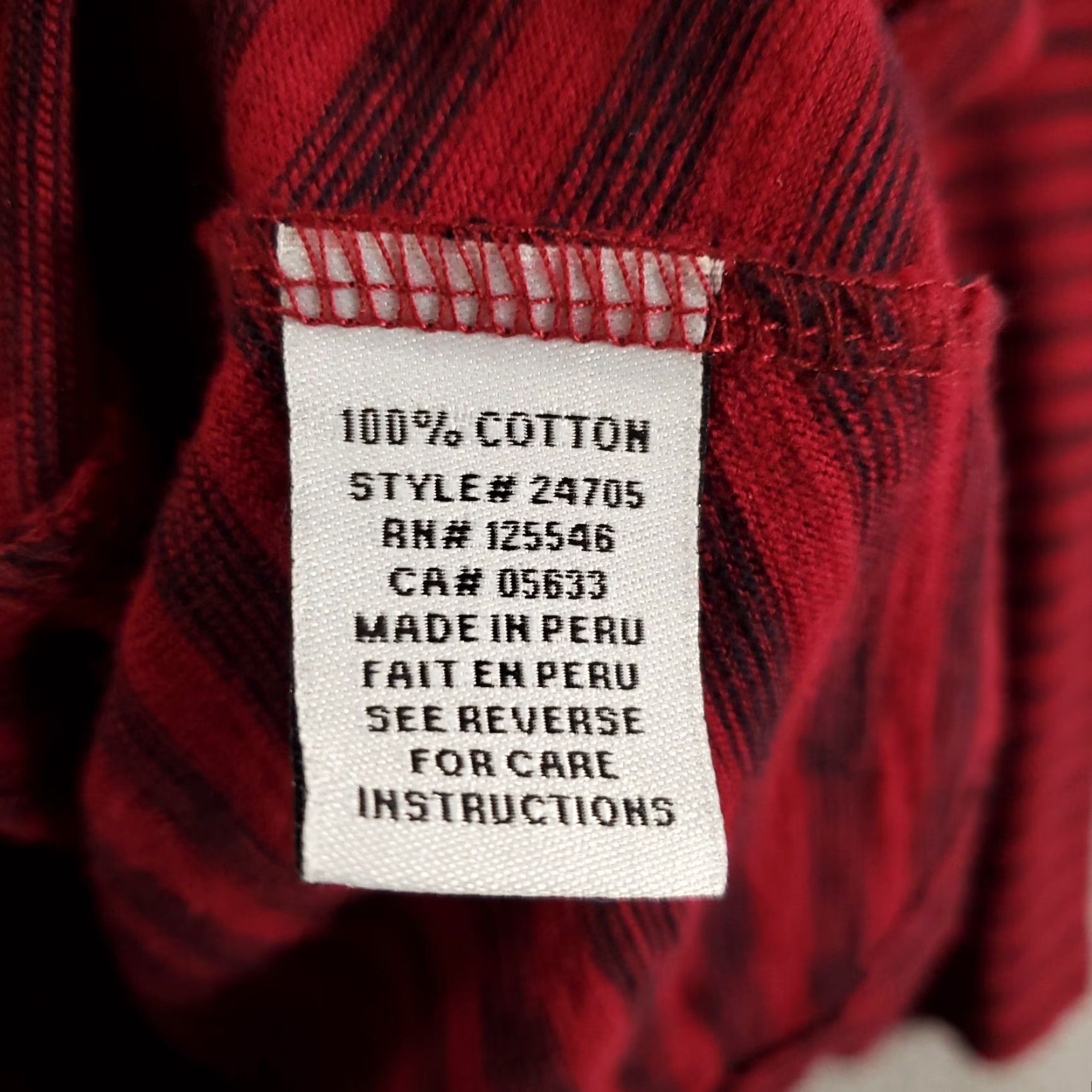 Habitat Habitat Womens Blouse Medium Red Black Asymmetric Hem Striped Shirt Size M / US 6-8 / IT 42-44 - 6 Thumbnail