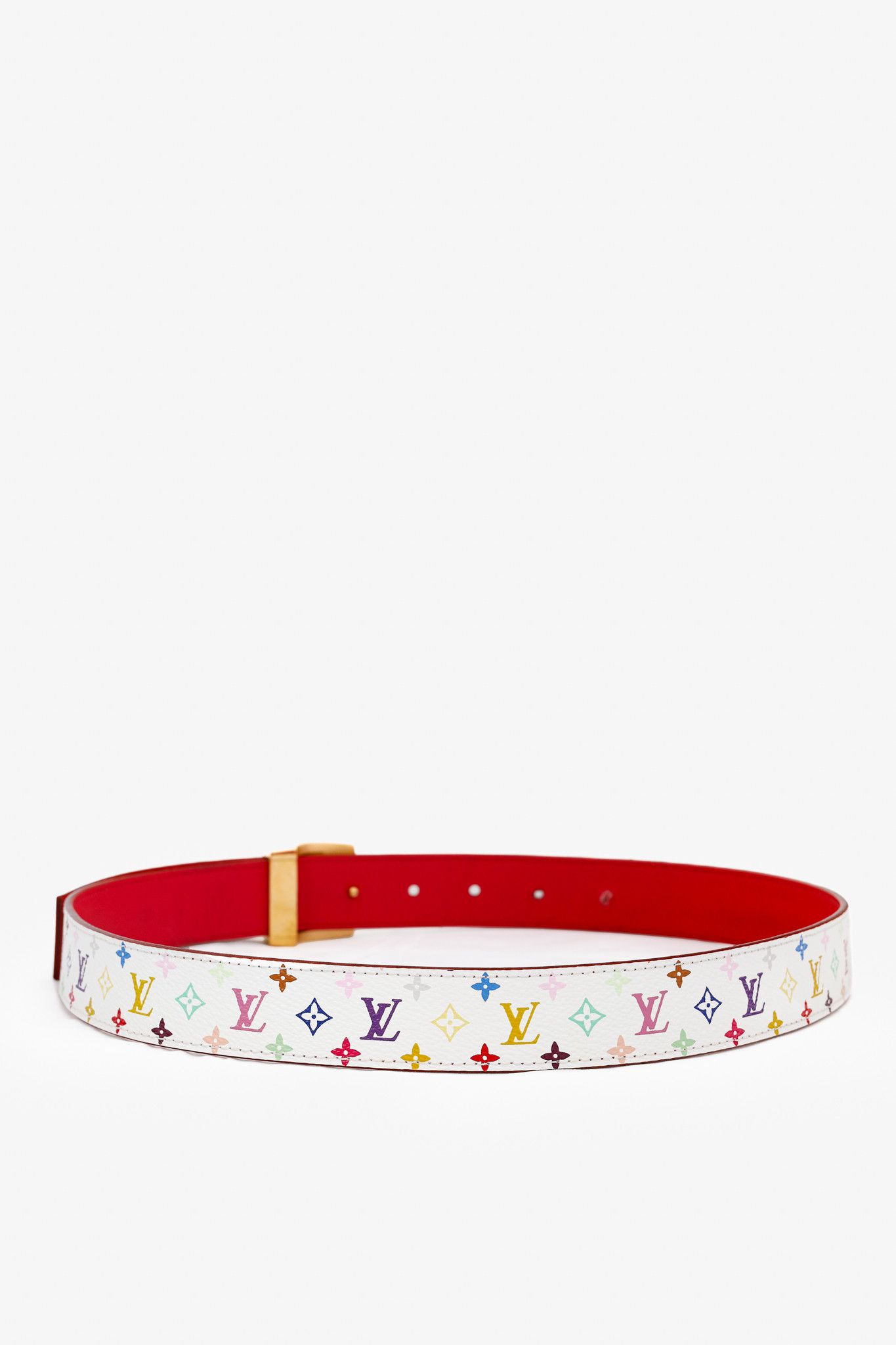 Louis Vuitton Louis Vuitton Reversible Monogram Multicolore Cut Belt Size ONE SIZE - 2 Thumbnail
