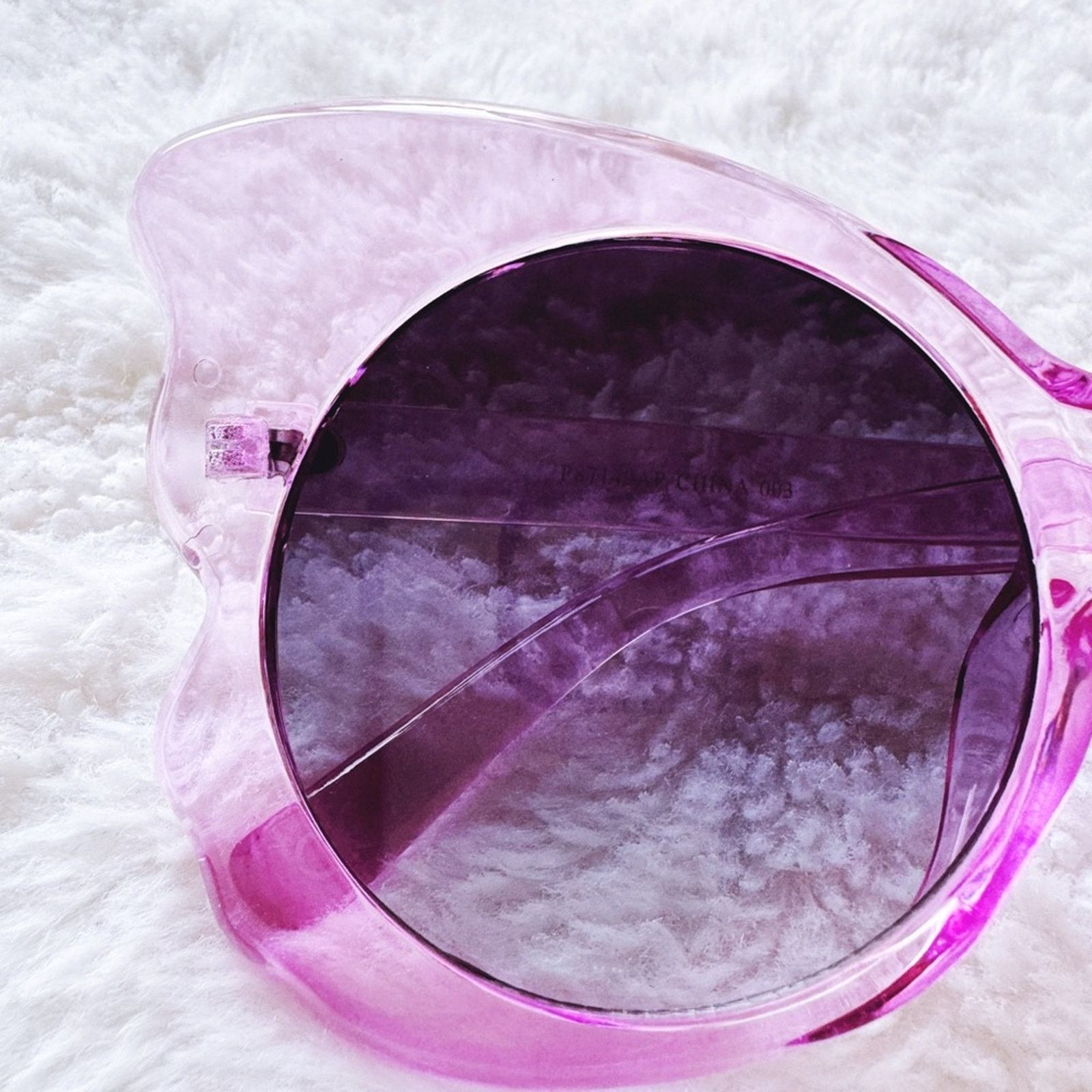 Other Eliza Dark Pink Butterfly-shaped Sunglasses Size ONE SIZE - 3 Thumbnail