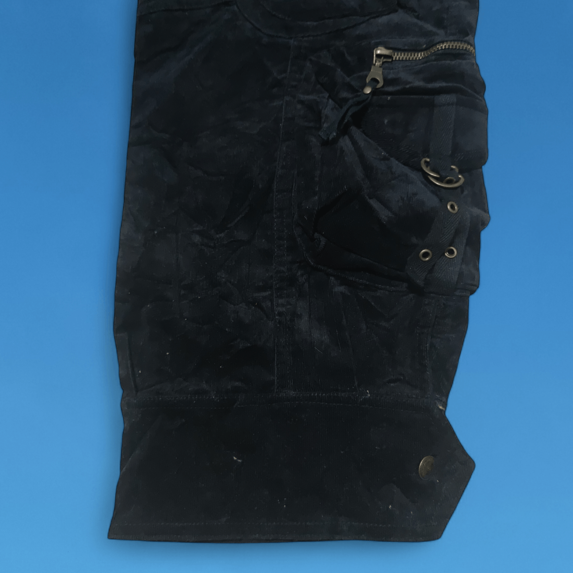 Japanese Brand × Seditionaries Japanese Brand Maliani Velvet 3d Pocket Crop Pants Size 28" / US 6 / IT 42 - 5 Thumbnail