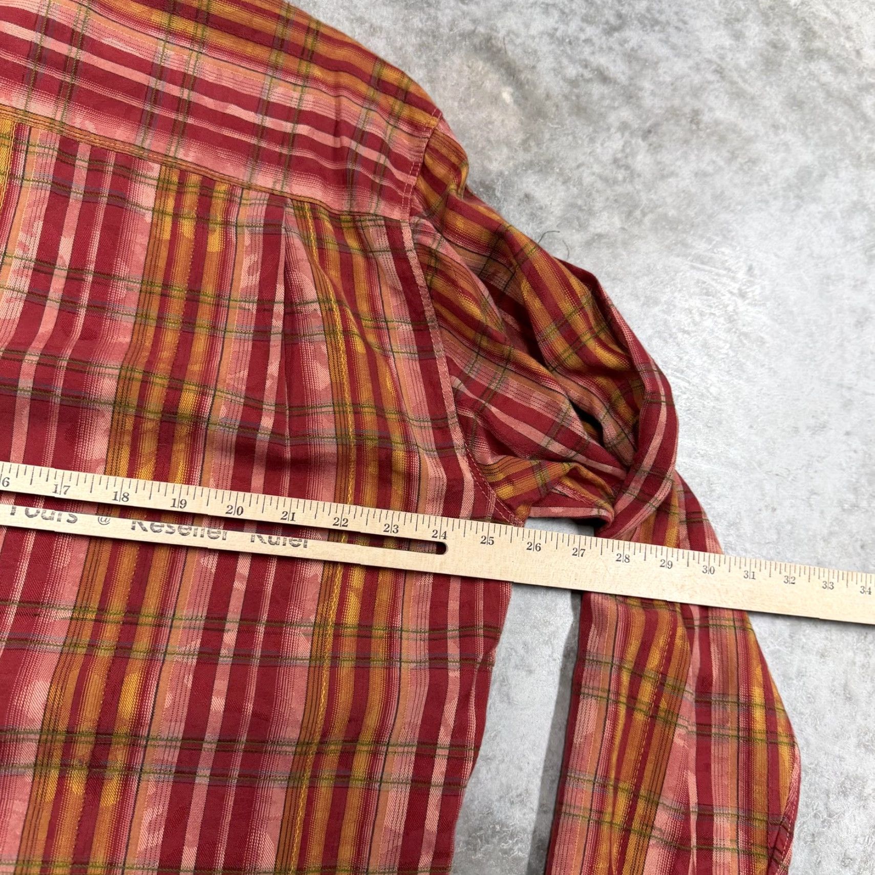 Tommy Bahama Tommy Bahama Shirt Mens XL Red Plaid Button-Up Long Sleeve Casual Lightweight Size US XL / EU 56 / 4 - 4 Thumbnail