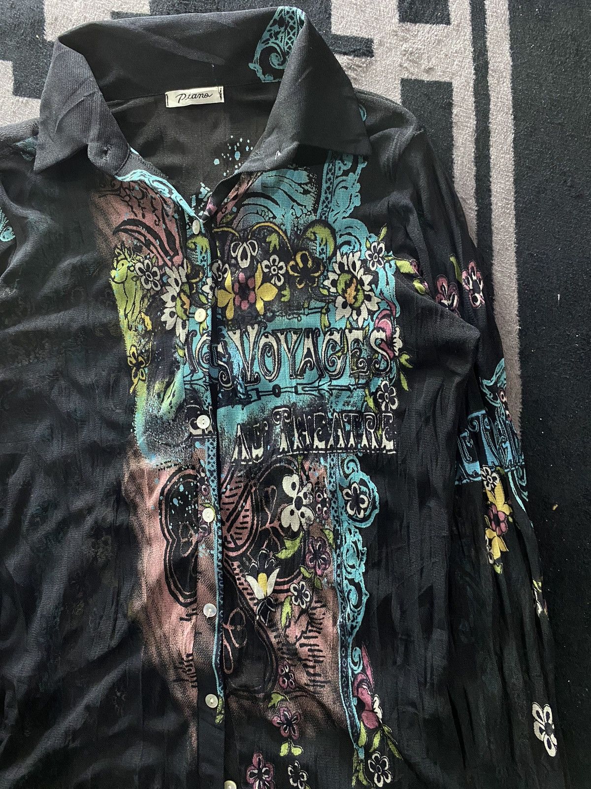 Hysteric Glamour × Japanese Brand Japanese jpg style piano mesh tattoo longsleeve tshirt Size US S / EU 44-46 / 1 - 4 Thumbnail