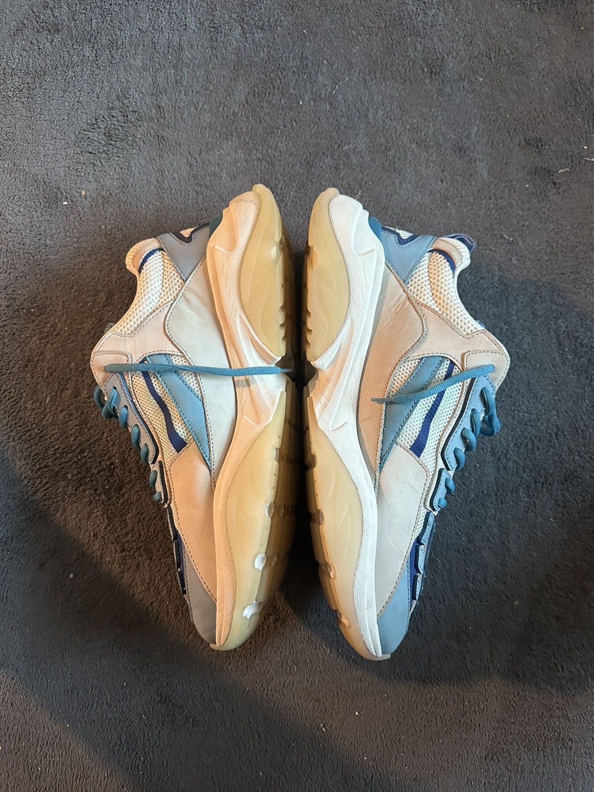 Amiri Amiri Mesh Bone Runners Neon Blue & White Size 11/44 Size US 11 / EU 44 - 4 Thumbnail