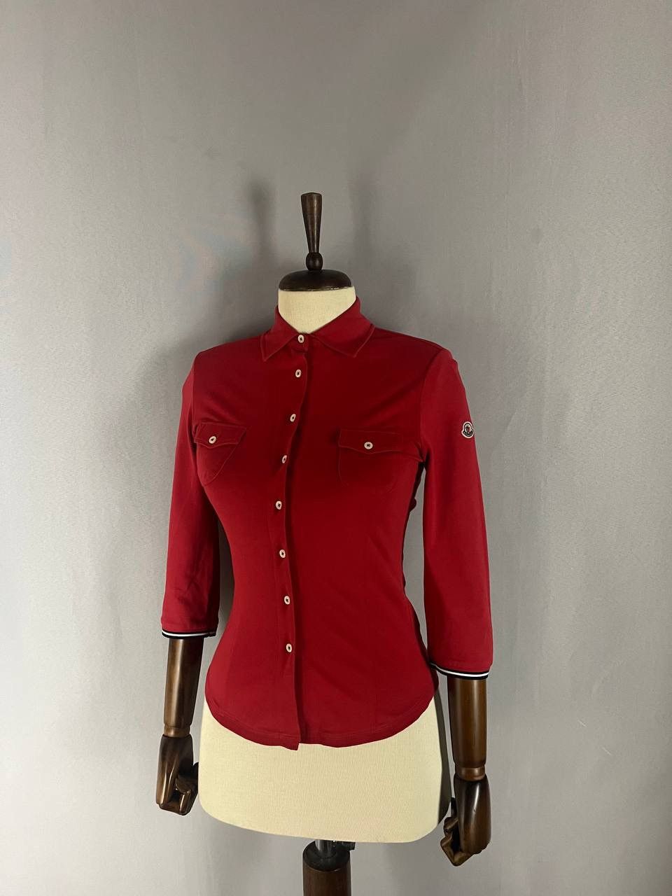 Moncler Moncler Shirt Red Size XS / US 0-2 / IT 36-38 - 1 Thumbnail